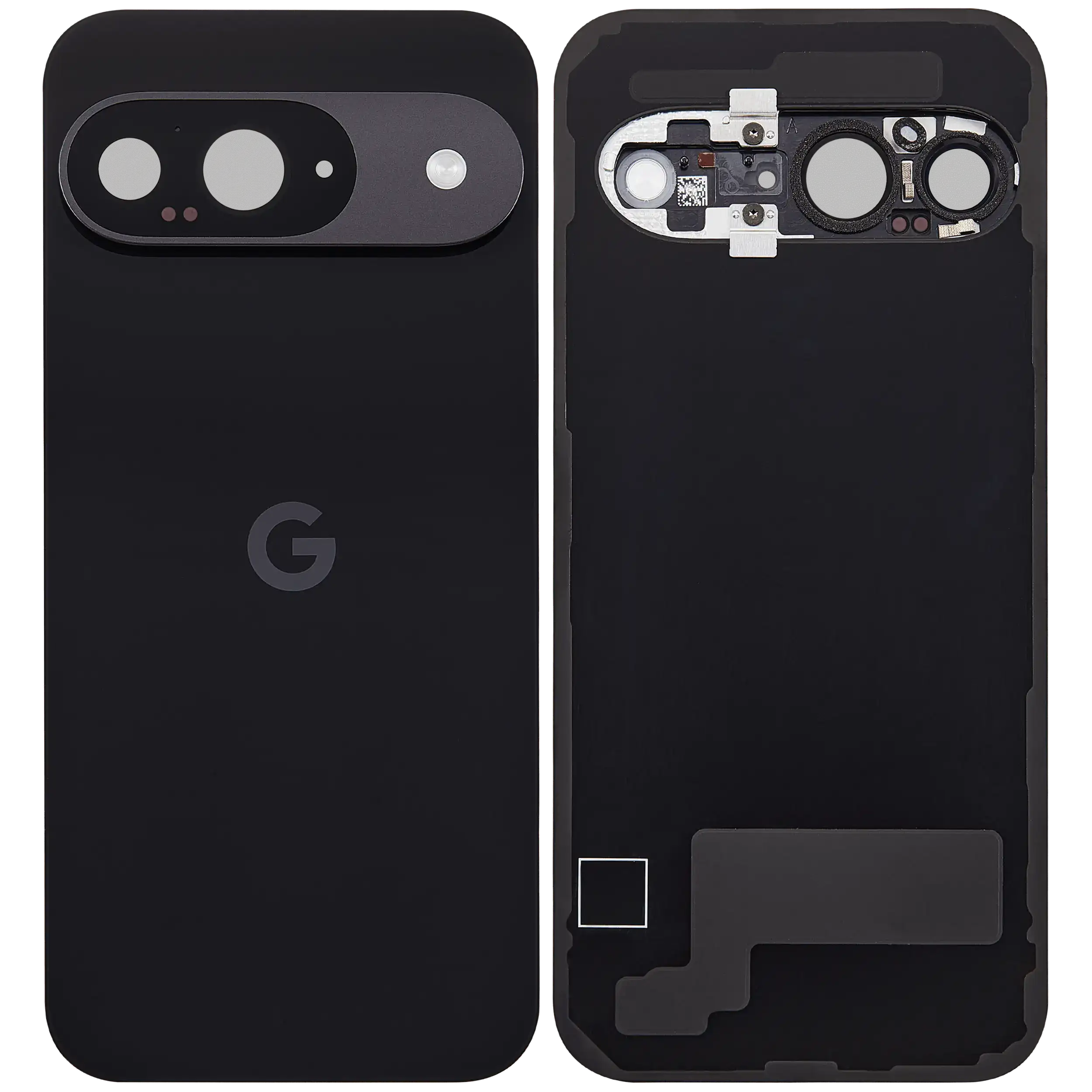 Rückdeckelglas mit Kameraglas für Google Pixel 9 (ausgebautes Originalteil: Grade A) (Obsidian) – Bild 2