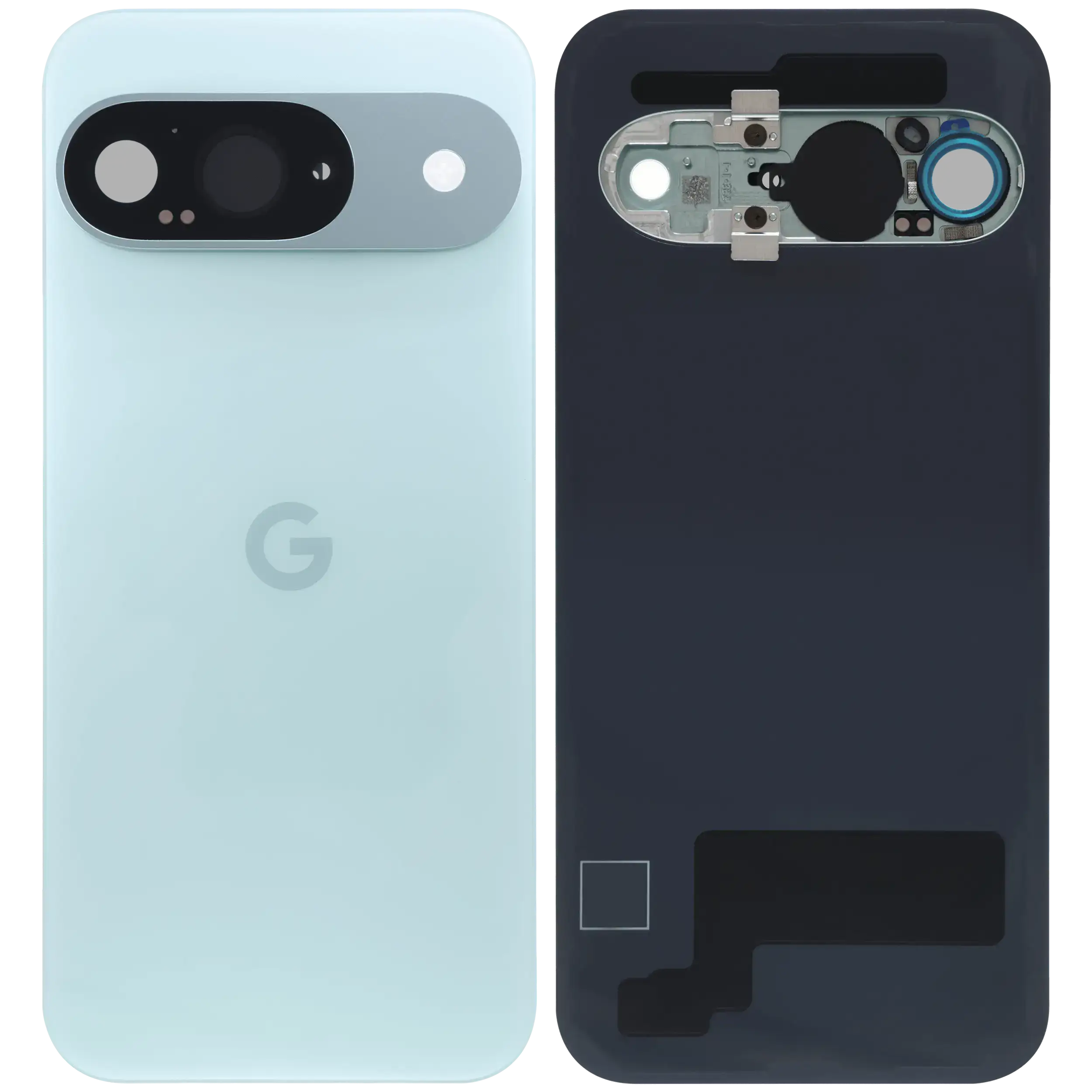 Rückdeckelglas mit Kameraglas für Google Pixel 9 (ausgebautes Originalteil: Grade A) (Wintergreen) – Bild 2
