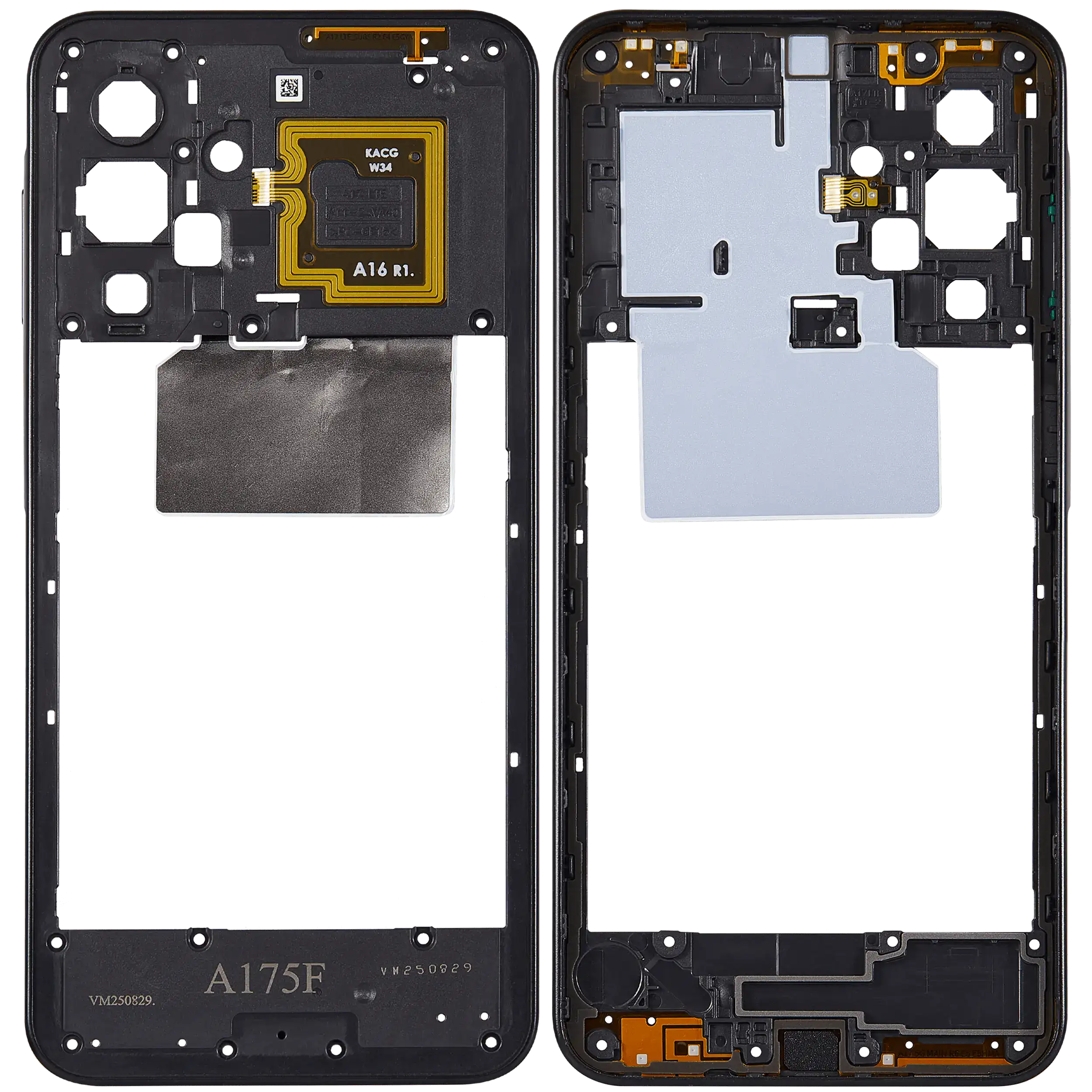 Mittelrahmen für Samsung Galaxy A17 4G (A175 / 2025) (Black (Schwarz)) – Bild 2