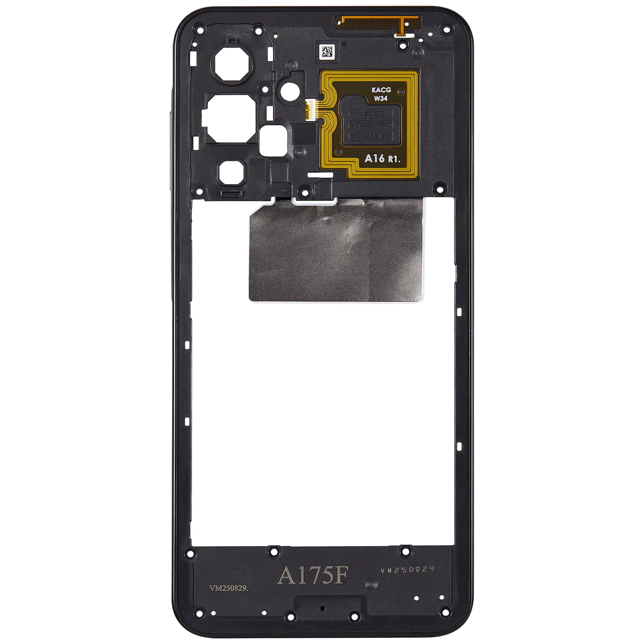 Mittelrahmen für Samsung Galaxy A17 4G (A175 / 2025) (Black (Schwarz)) – Bild 3