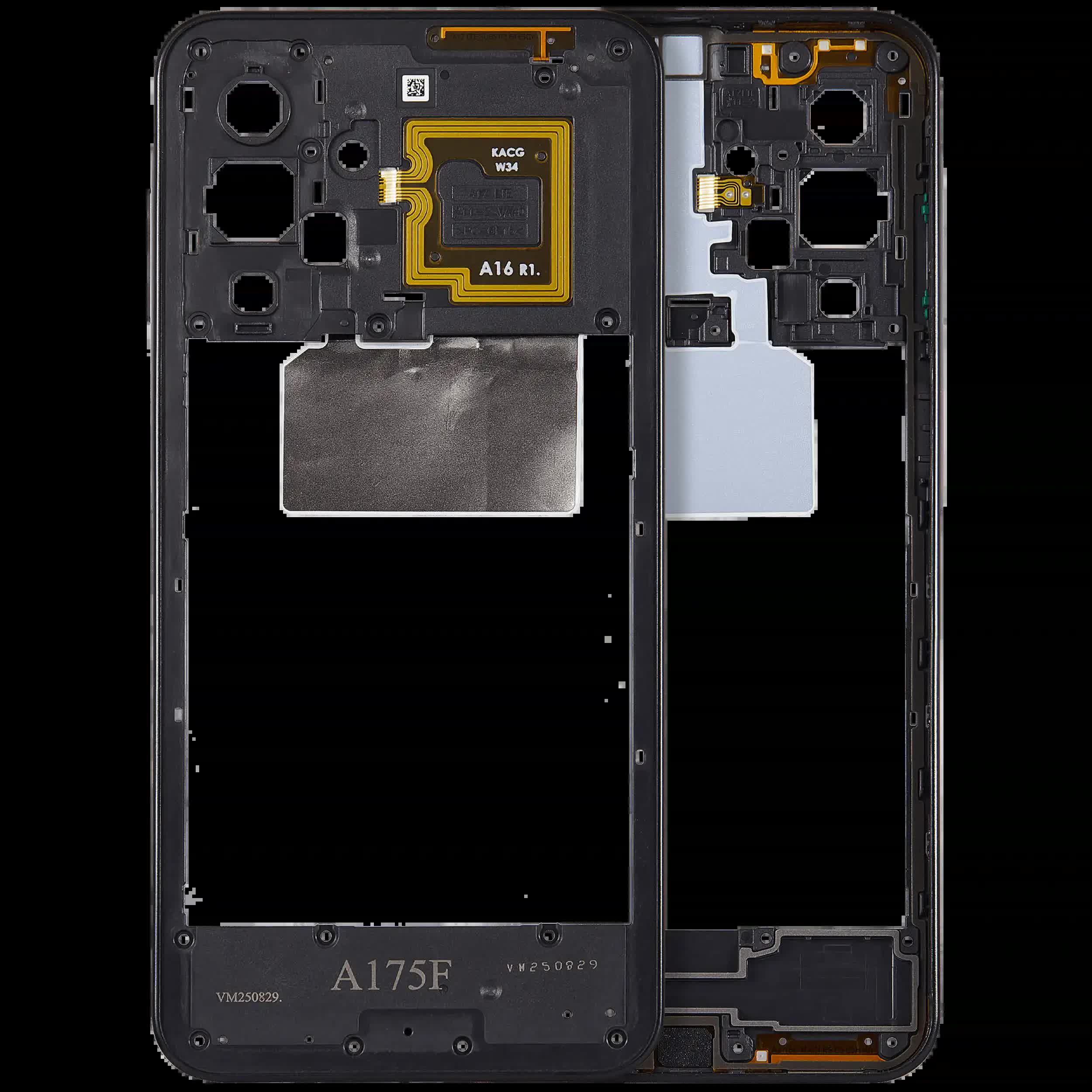 Mittelrahmen für Samsung Galaxy A17 4G (A175 / 2025) (Black (Schwarz))