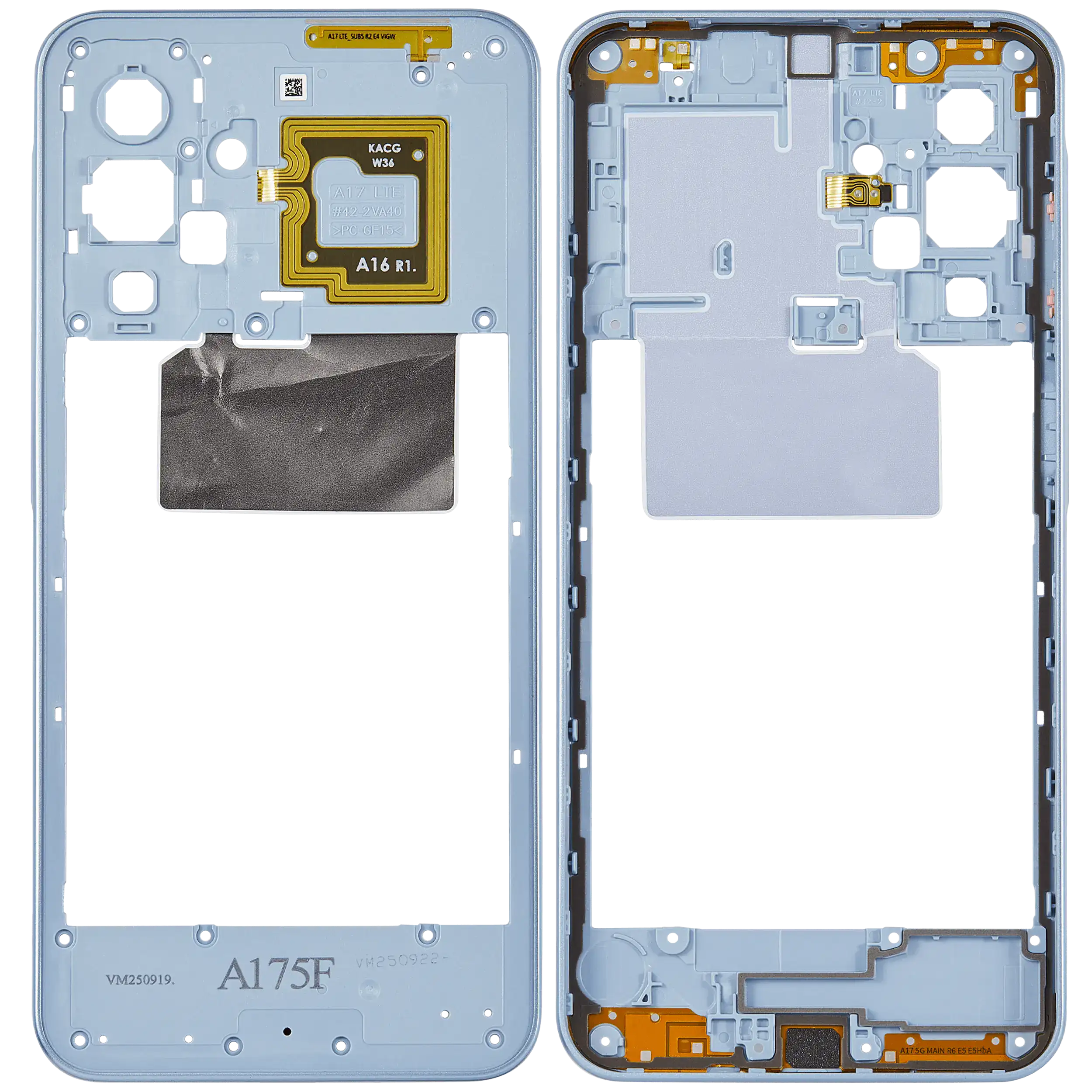 Mittelrahmen für Samsung Galaxy A17 4G (A175 / 2025) (Light blue) – Bild 2
