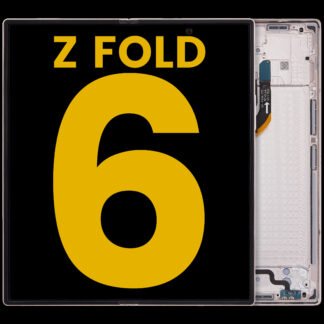 Inner OLED Display mit Rahmen für Samsung Galaxy Z Fold 6 5G (US & International) (professionell aufgearbeitet) (Pink (Rosa))