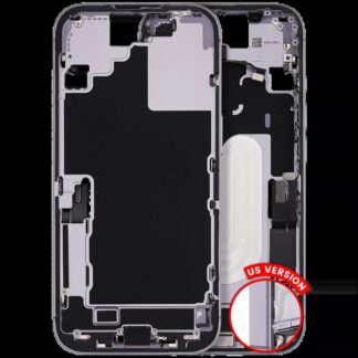 Mittelrahmen mit Ladebuchsen-Flex und Kleinteilen für iPhone 17 (US-Version) (ausgebautes Originalteil: Grade A) (Lavender)