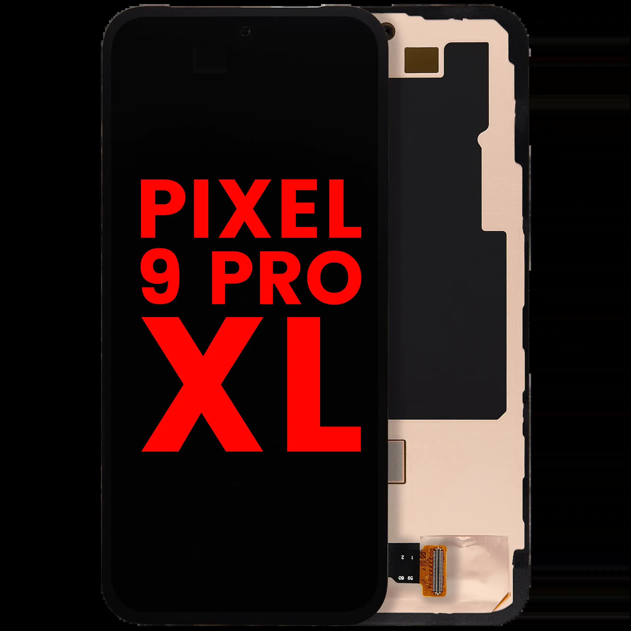 OLED Display mit Rahmen (mit Fingerprint Sensor) für Google Pixel 9 Pro XL (Aftermarket Plus)