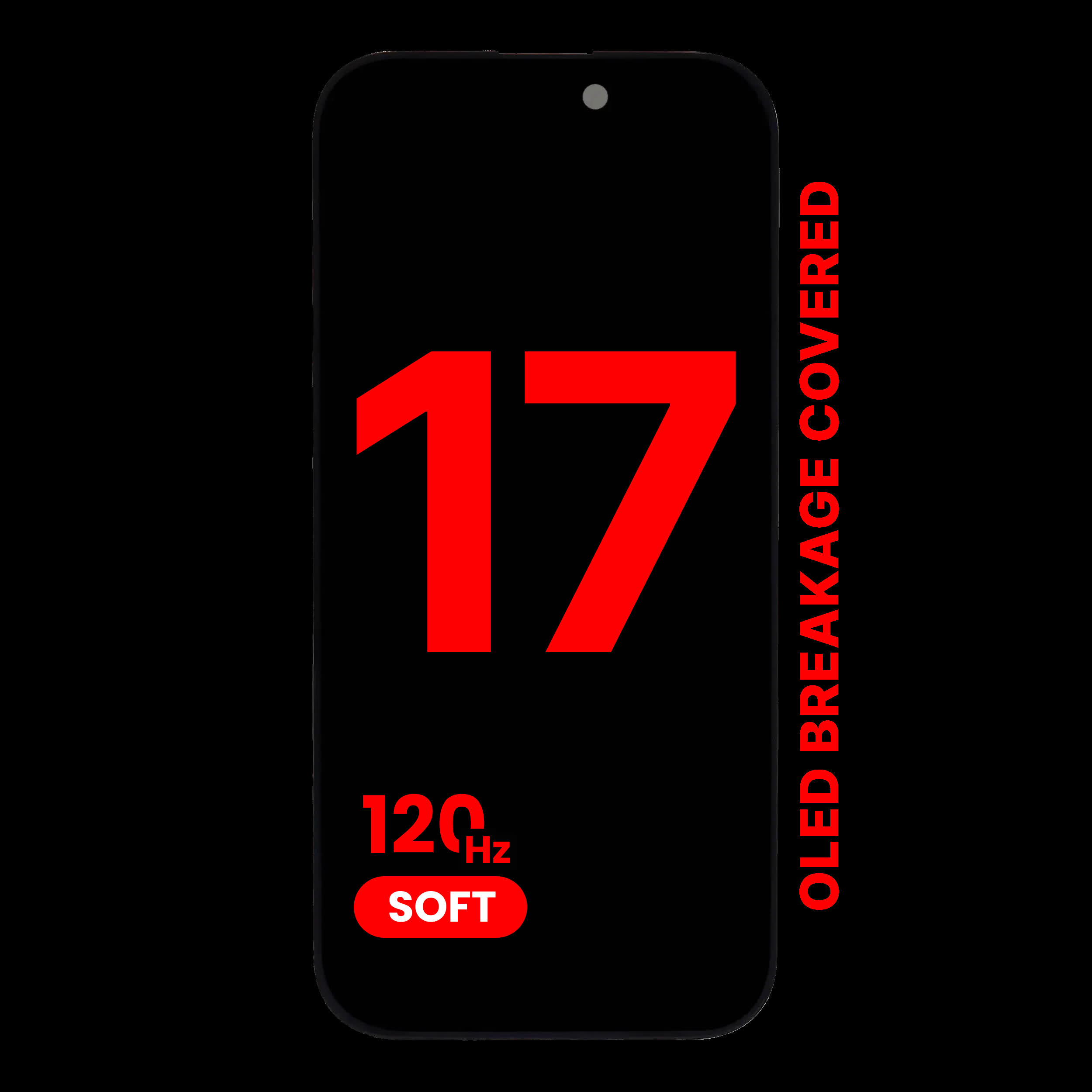OLED Display für iPhone 17 (Aftermarket Pro: XO7 Soft) (120HZ)