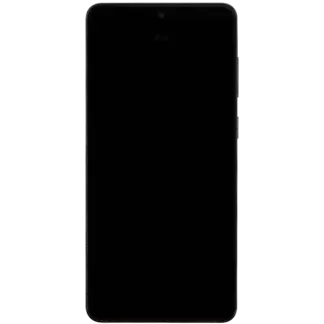 OLED Display mit Rahmen für Samsung Galaxy S25 Edge (US & International Version) (Aftermarket Plus) (Titanium Jetblack)