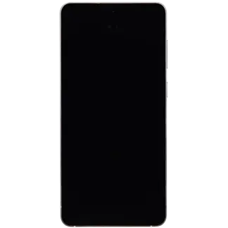 OLED Display mit Rahmen für Samsung Galaxy S25 Edge (US & International Version) (Aftermarket Plus) (Titanium Silver)