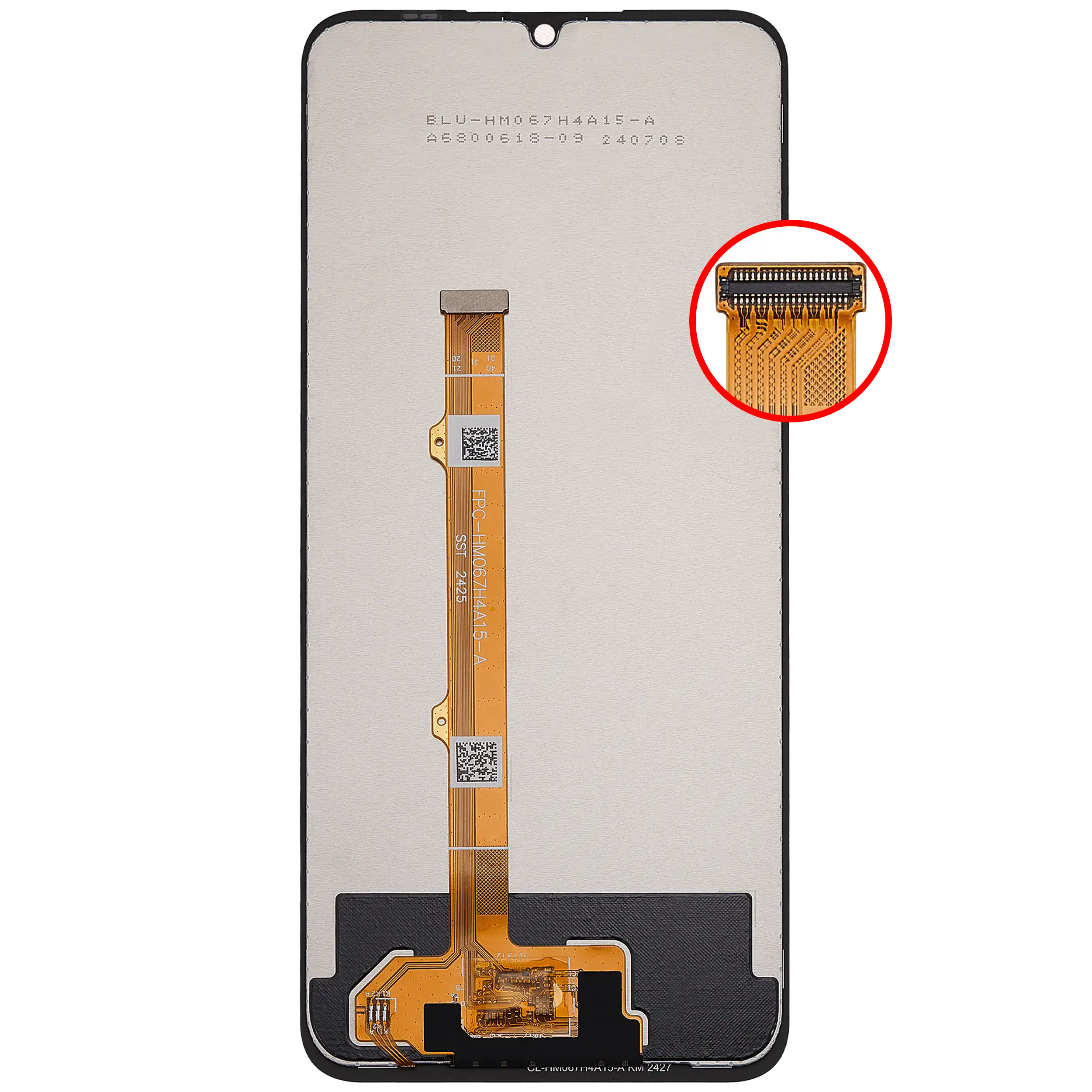 LCD Display ohne Rahmen für Cricket Outlast 5G (SN509C) / AT&T Motivate Pro 5G (SN509A) / Cricket Icon 6 (SL219C) / AT&T Verge (SL219A) (Refurbishe – Bild 4