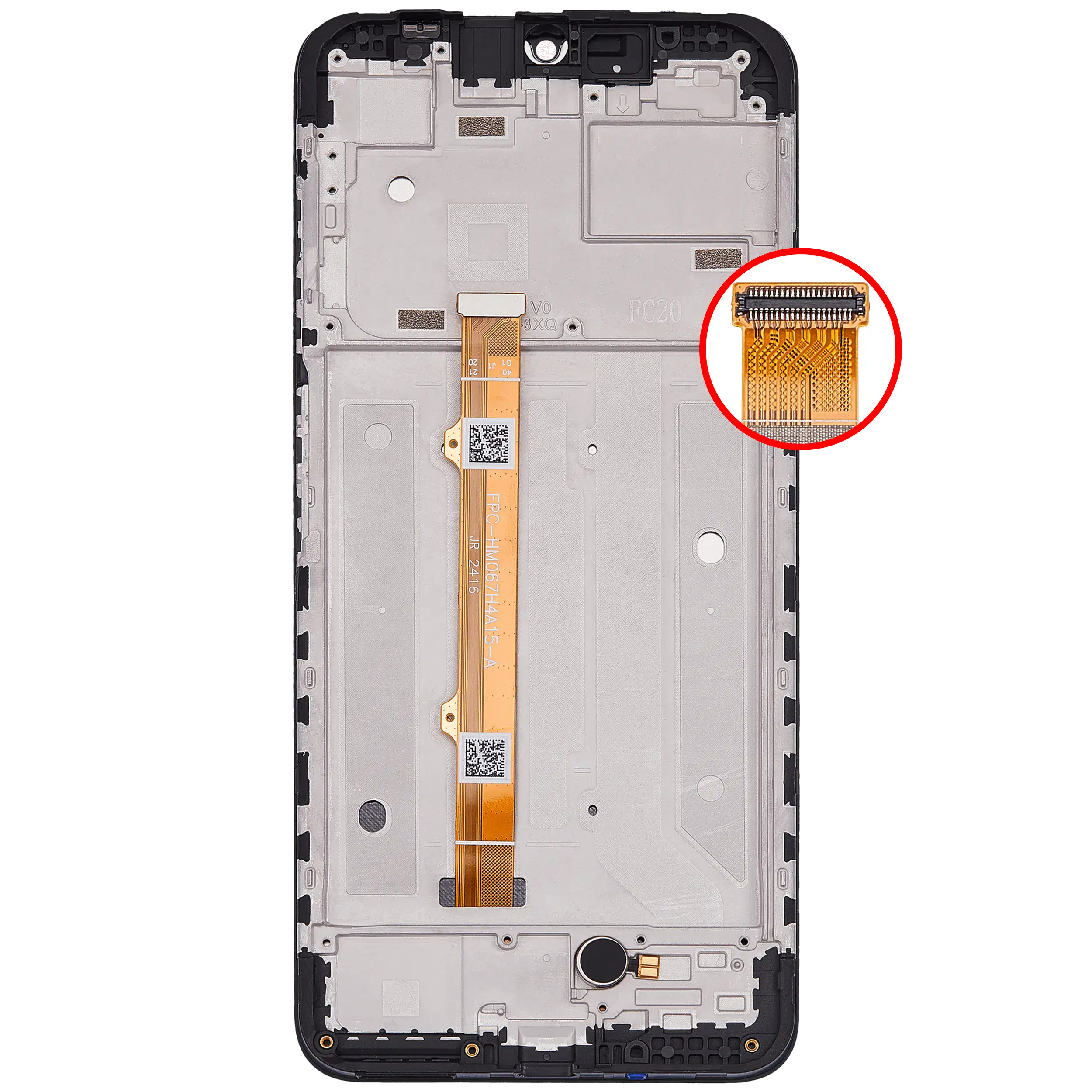 LCD Display mit Rahmen für Cricket Icon 6 / AT&T Verge (SL219A) (professionell aufgearbeitet) – Bild 4