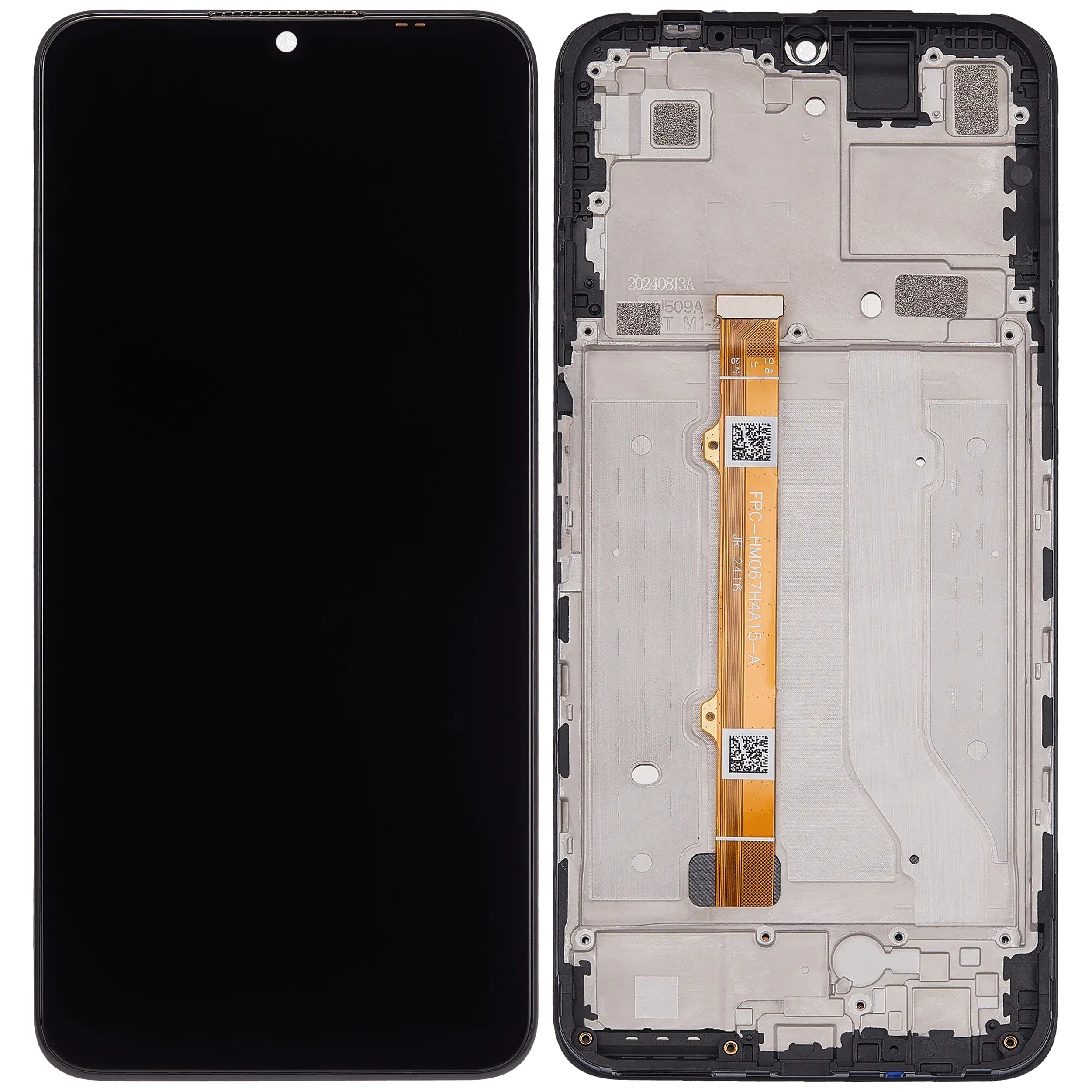 LCD Display mit Rahmen für Cricket Outlast 5G (SN509C) / AT&T Motivate Pro 5G (SN509A) / Cricket Icon 6 (SL219C) / AT&T Verge (SL219A) (professionell aufgearbeitet) – Bild 2