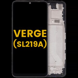 LCD Display mit Rahmen für Cricket Outlast 5G (SN509C) / AT&T Motivate Pro 5G (SN509A) / Cricket Icon 6 (SL219C) / AT&T Verge (SL219A) (professionell aufgearbeitet)