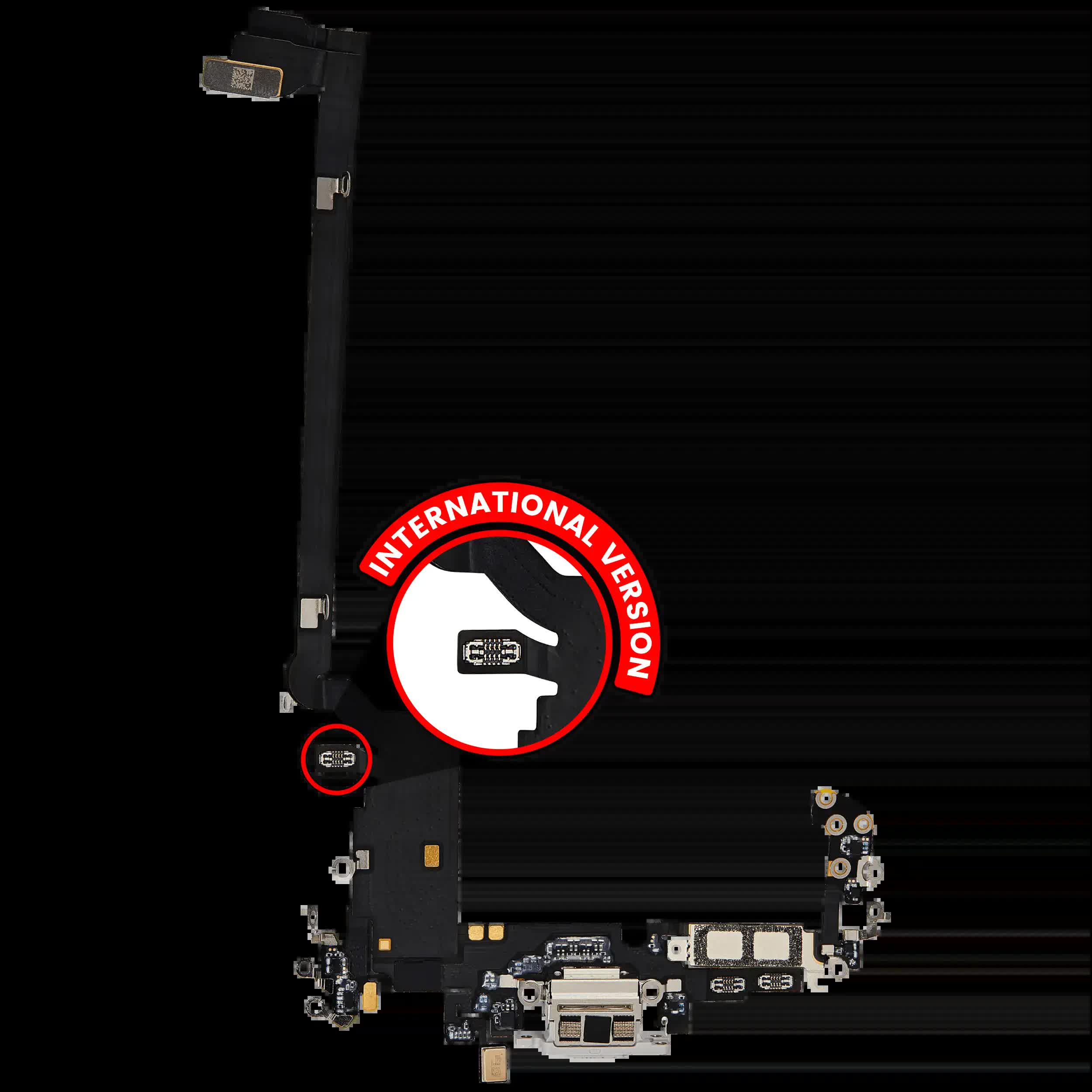 Ladebuchse Flexkabel für iPhone 17 Pro Max (Premium) (International Version) (Silver (Silber))
