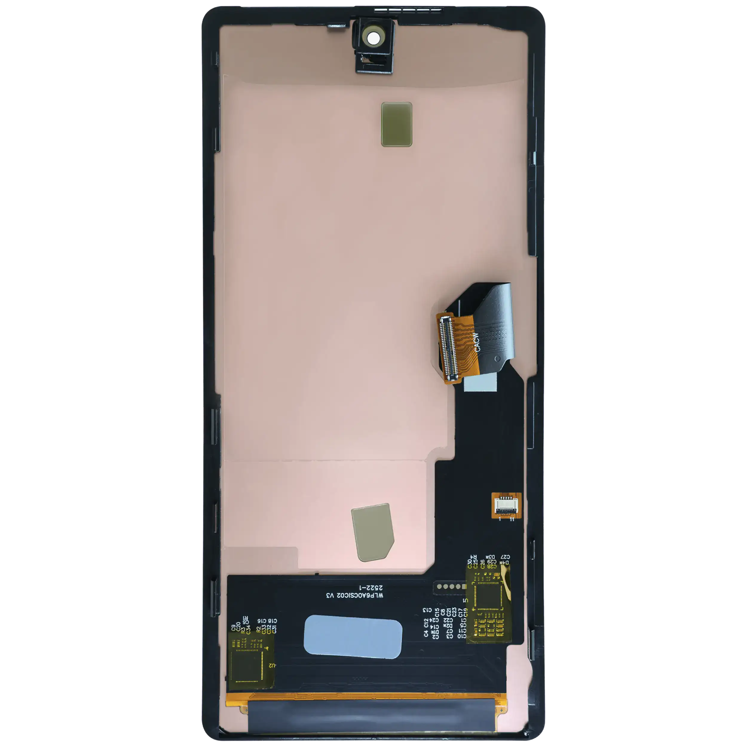 OLED Display mit Rahmen (ohne Fingerprint Sensor) für Google Pixel 6A (Aftermarket Plus) – Bild 4
