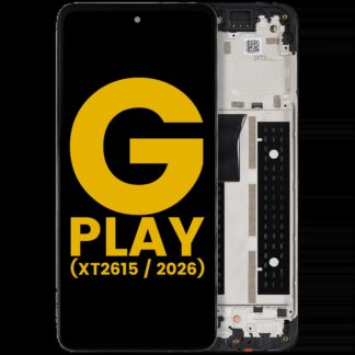 LCD Display mit Rahmen für Motorola Moto G Play (XT2615 / 2026) (professionell aufgearbeitet)