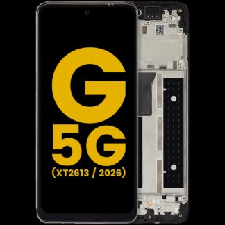 LCD Display mit Rahmen für Motorola Moto G 5G (XT2613 / 2026) (professionell aufgearbeitet)
