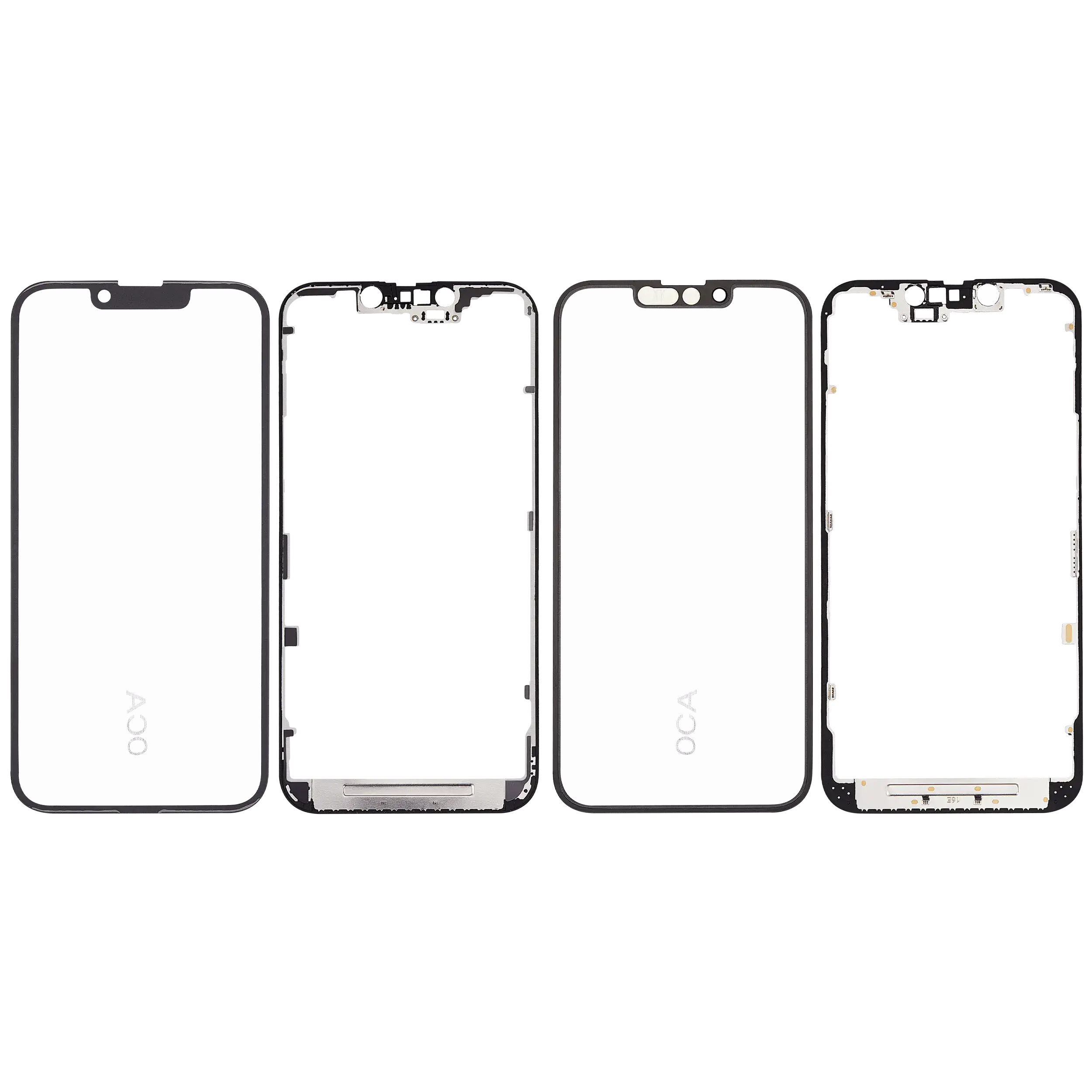 3 in 1 (Glas mit OCA vormontiert + Rahmen) für iPhone 16e / 17e (OCA Master) – Bild 2