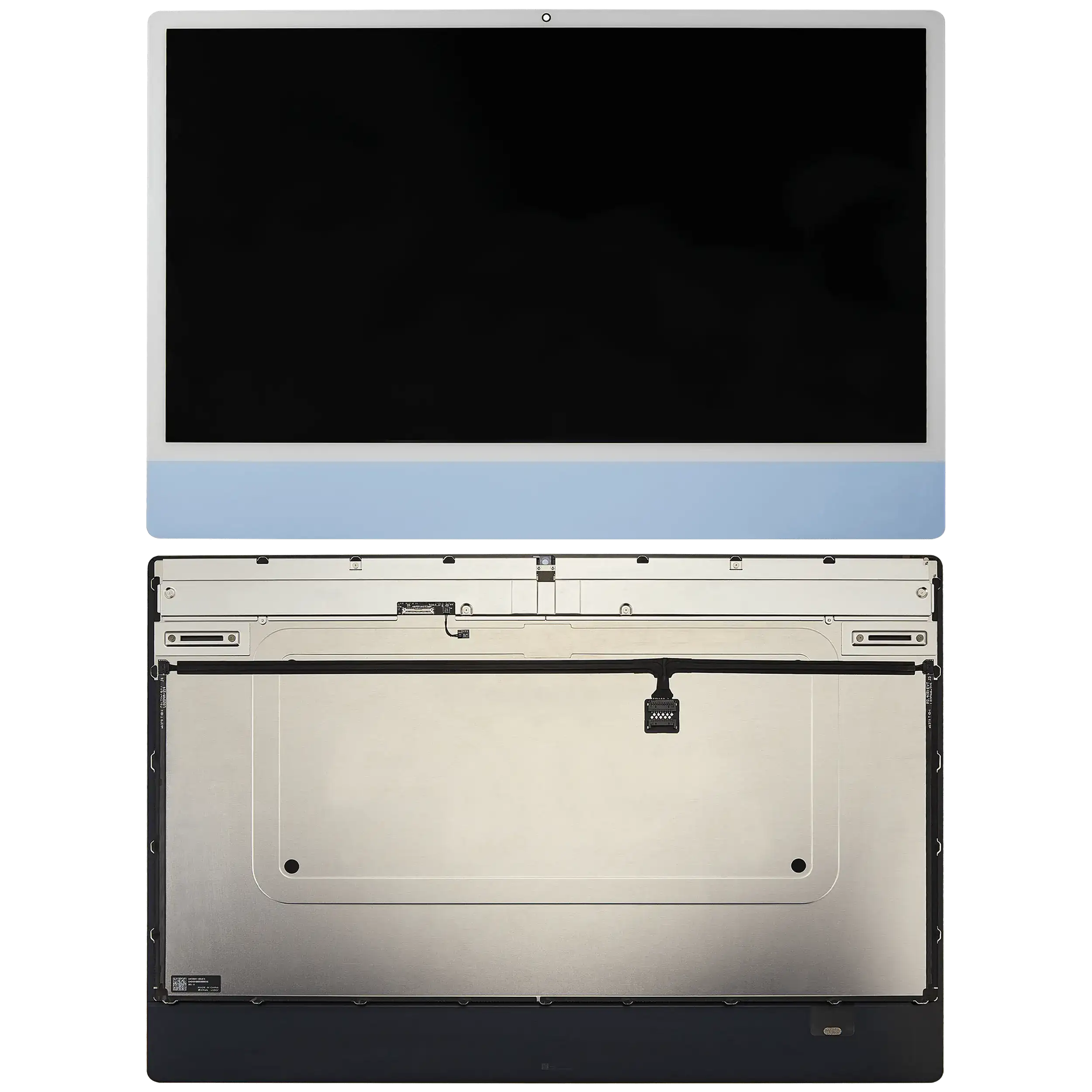komplette LCD-Displayeinheit für iMac 24" A2873 (2023) / A3137 / A3247 (2024) (LG204A-215 LM235UH1 SDD2) (ausgebautes Originalteil: Grade A) (Big Kamera Hole) ( – Bild 2