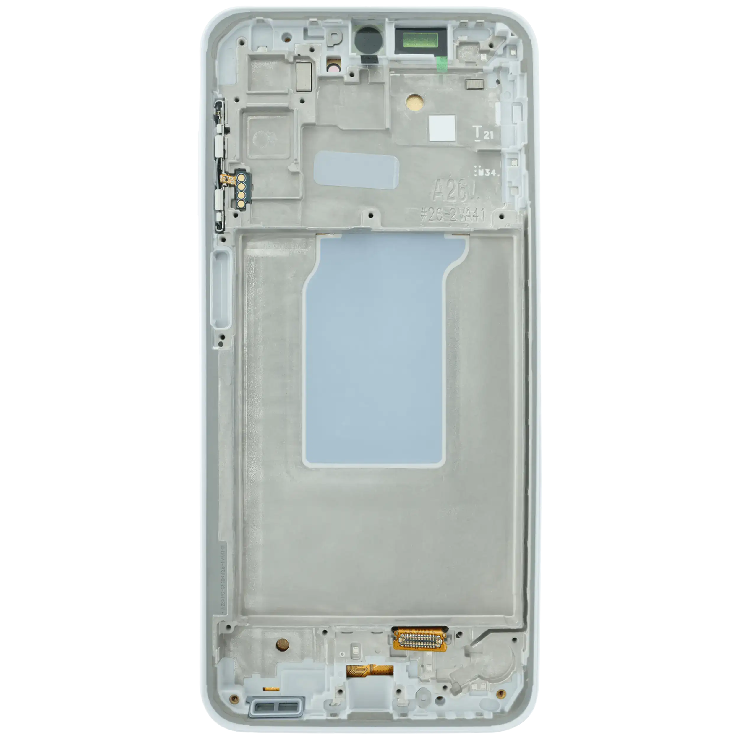 OLED Display mit Rahmen für Samsung Galaxy A26 5G (A266 / 2025) (Aftermarket Plus) (White (Weiß)) – Bild 4