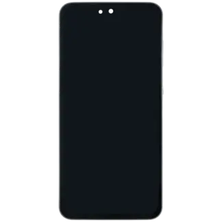 OLED Display mit Rahmen für Samsung Galaxy A36 5G (A366 / 2025) (professionell aufgearbeitet) (White (Weiß))