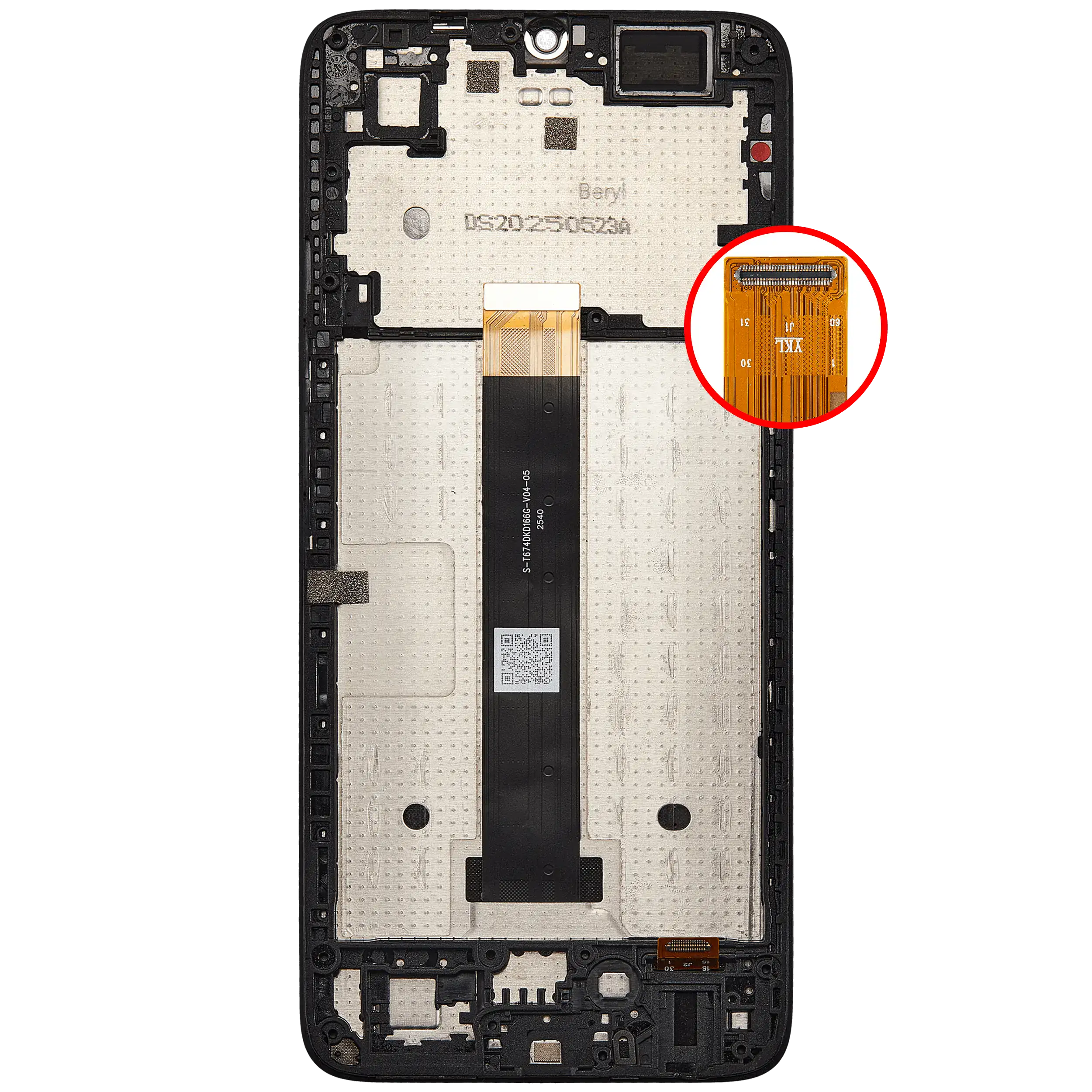 LCD Display mit Rahmen für TCL K33 (professionell aufgearbeitet) – Bild 4