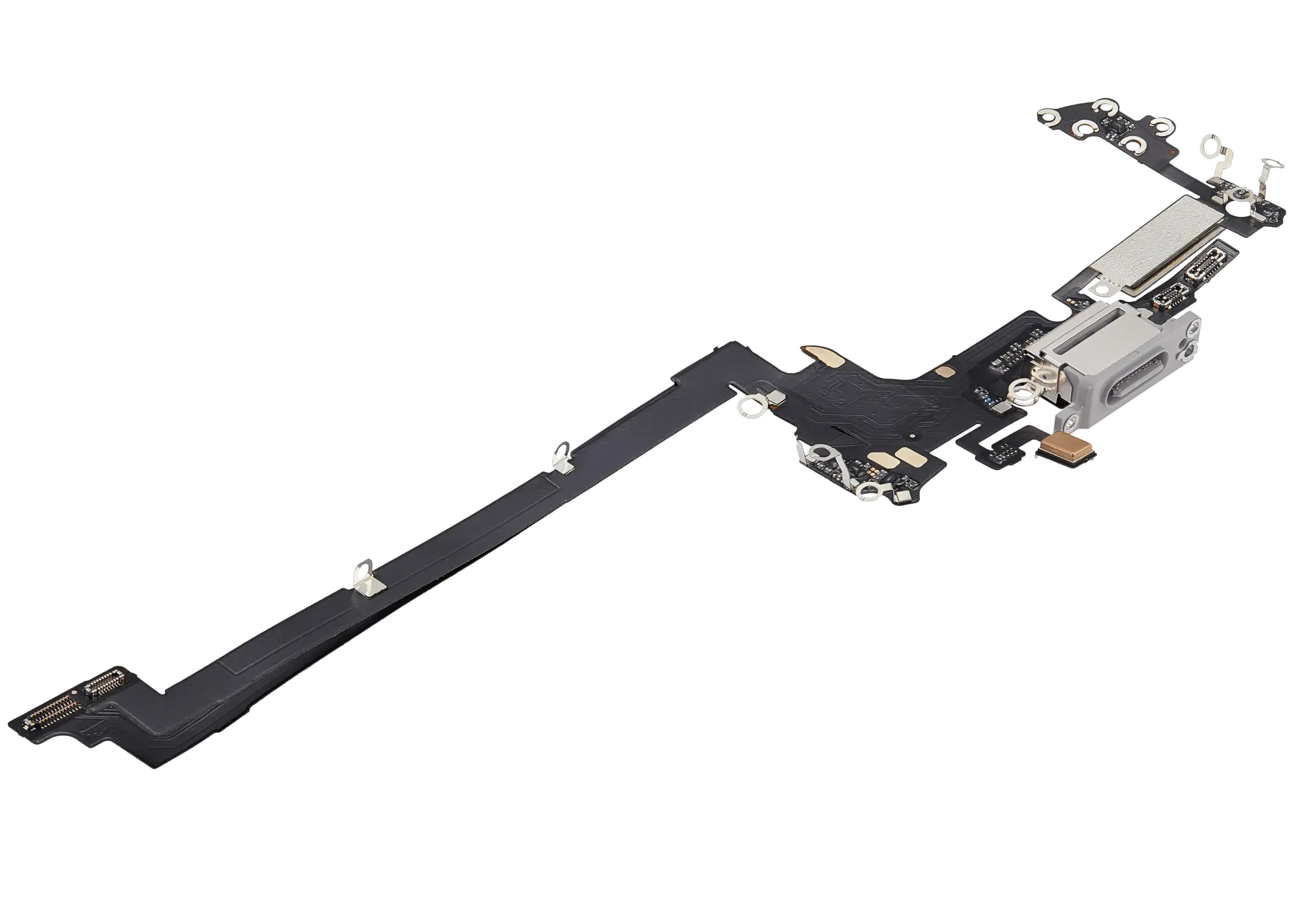 Ladebuchse Flexkabel für iPhone 17 Pro (Aftermarket Plus) (US-Version) (Silver (Silber)) – Bild 4