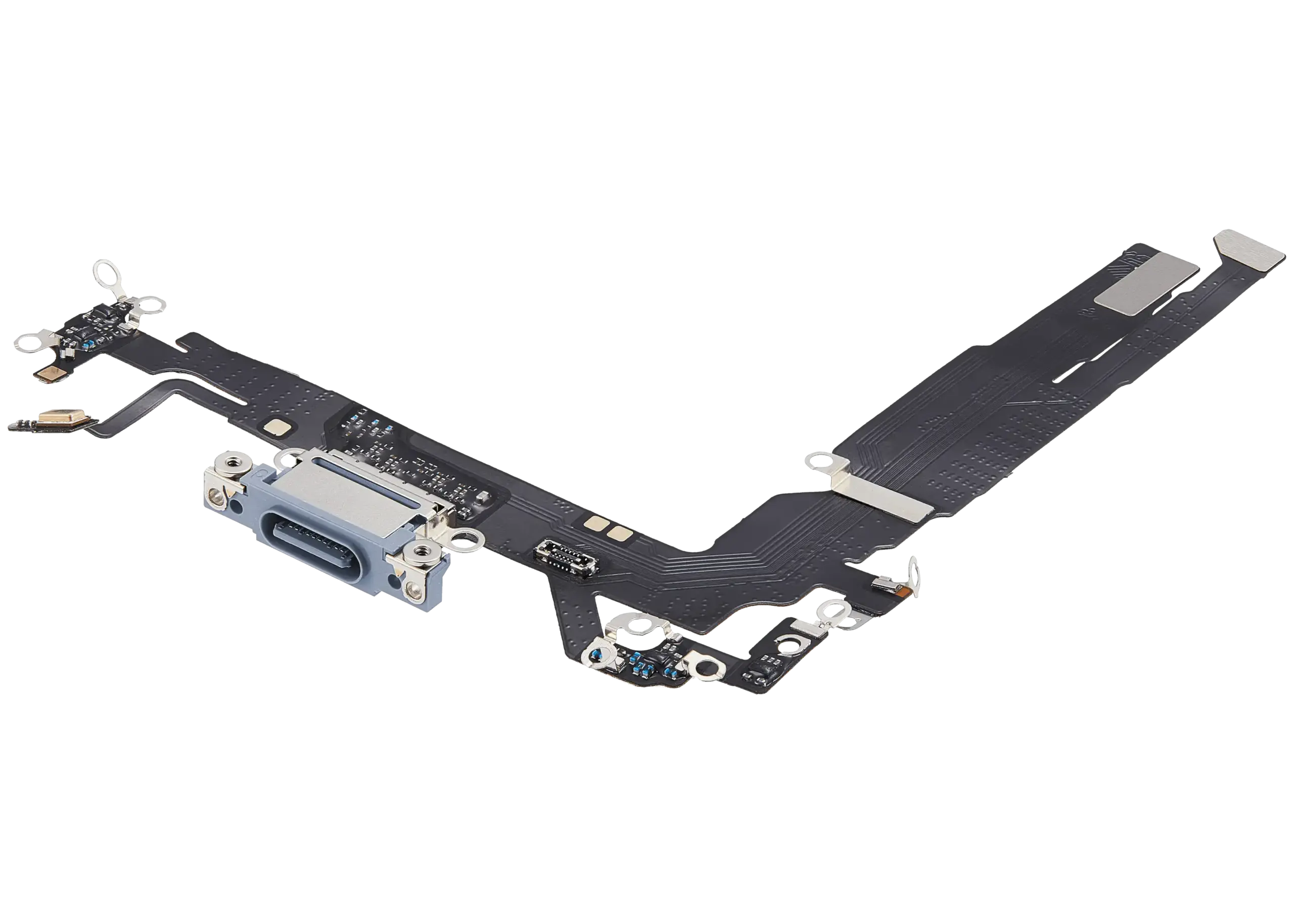 Ladebuchse Flexkabel für iPhone 17 (Aftermarket Plus) (Mist Blue) – Bild 4