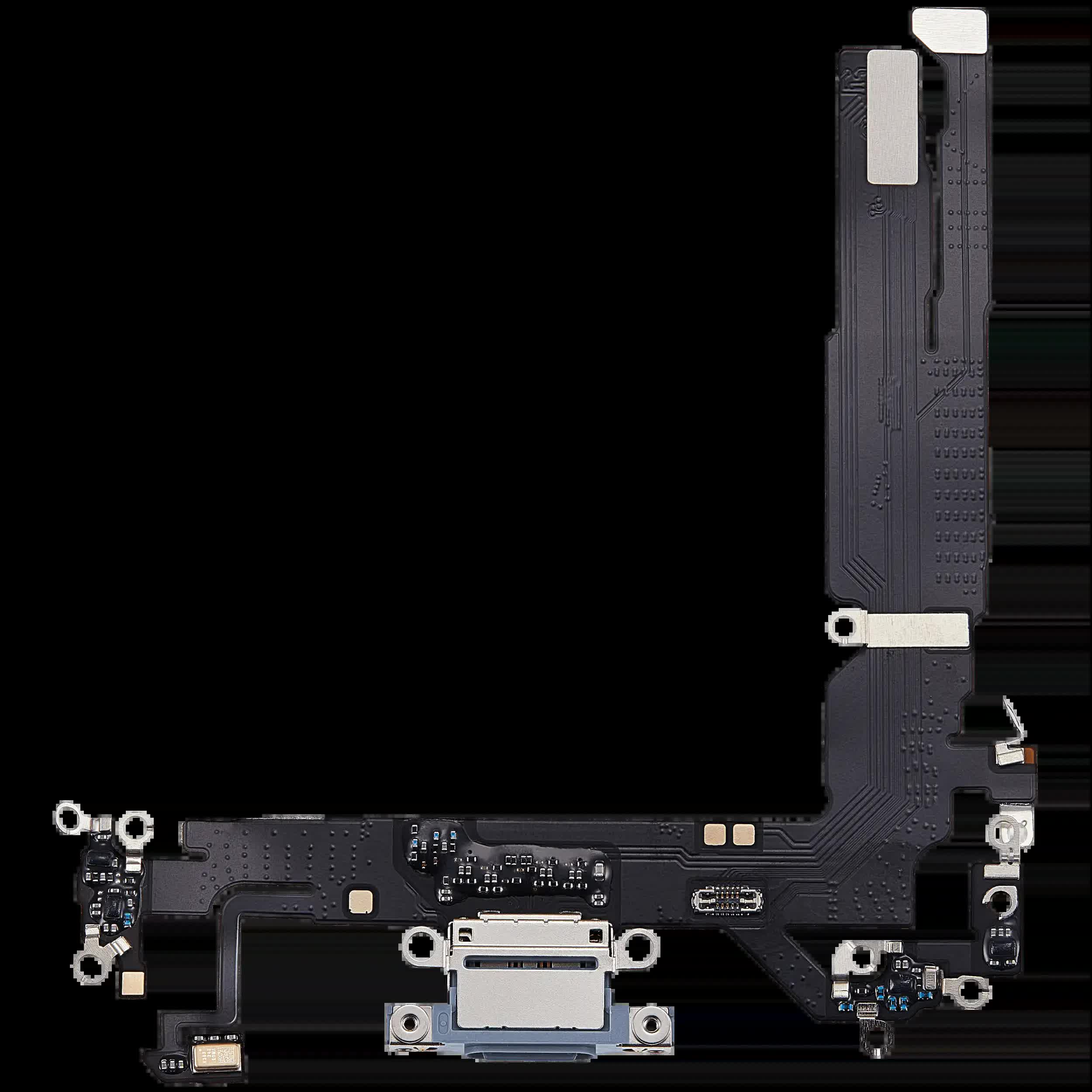 Ladebuchse Flexkabel für iPhone 17 (Aftermarket Plus) (Mist Blue)