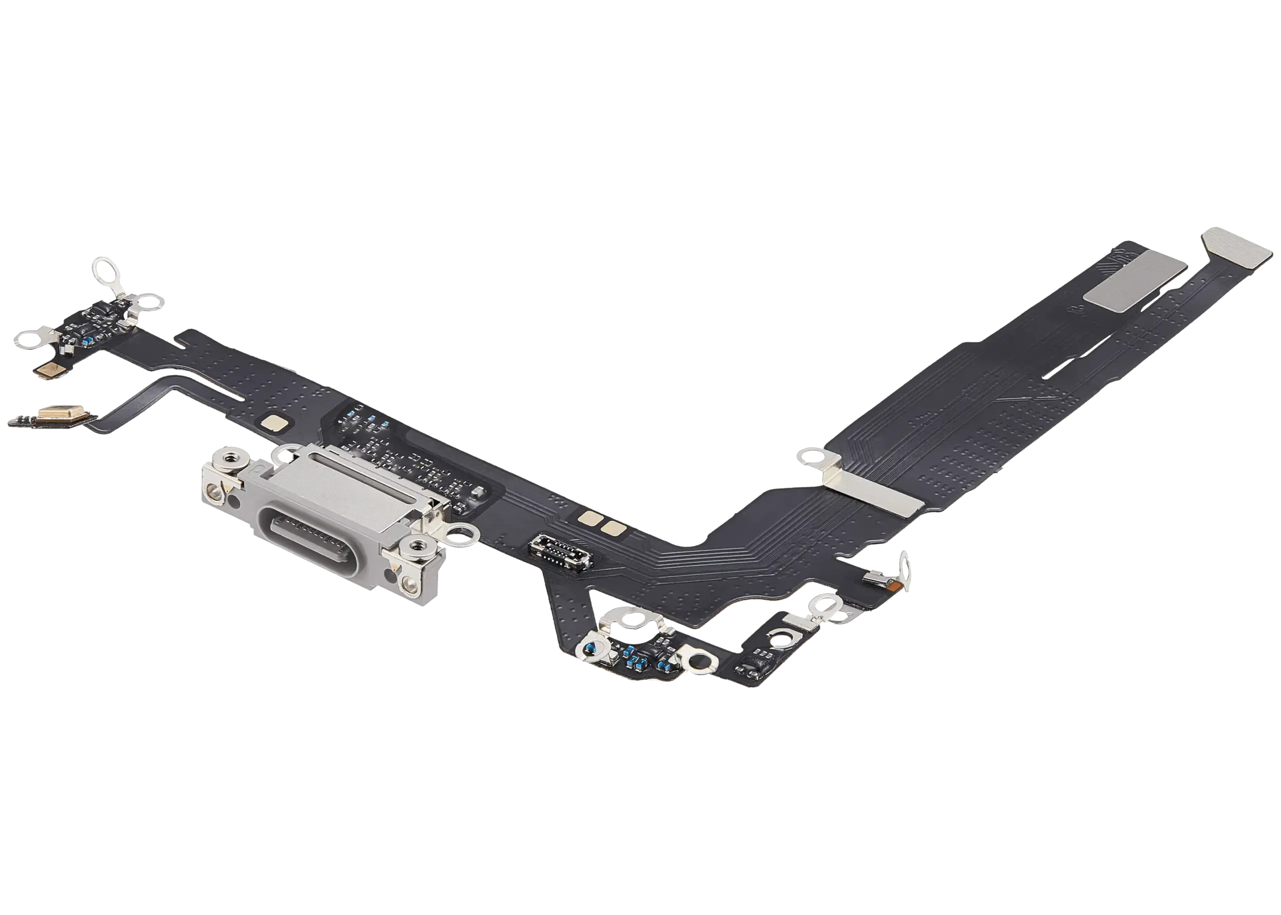 Ladebuchse Flexkabel für iPhone 17 (Aftermarket Plus) (White (Weiß)) – Bild 4