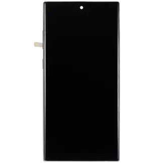 LCD Display mit Rahmen (ohne Fingerprint Sensor) für Samsung Galaxy Note 10 Plus (Aftermarket Plus: Incell) (Aura Black)