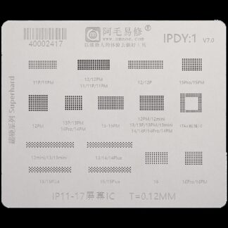 Display IC Reballing Stencil für iPhone 11–17 Series (Amaoe)