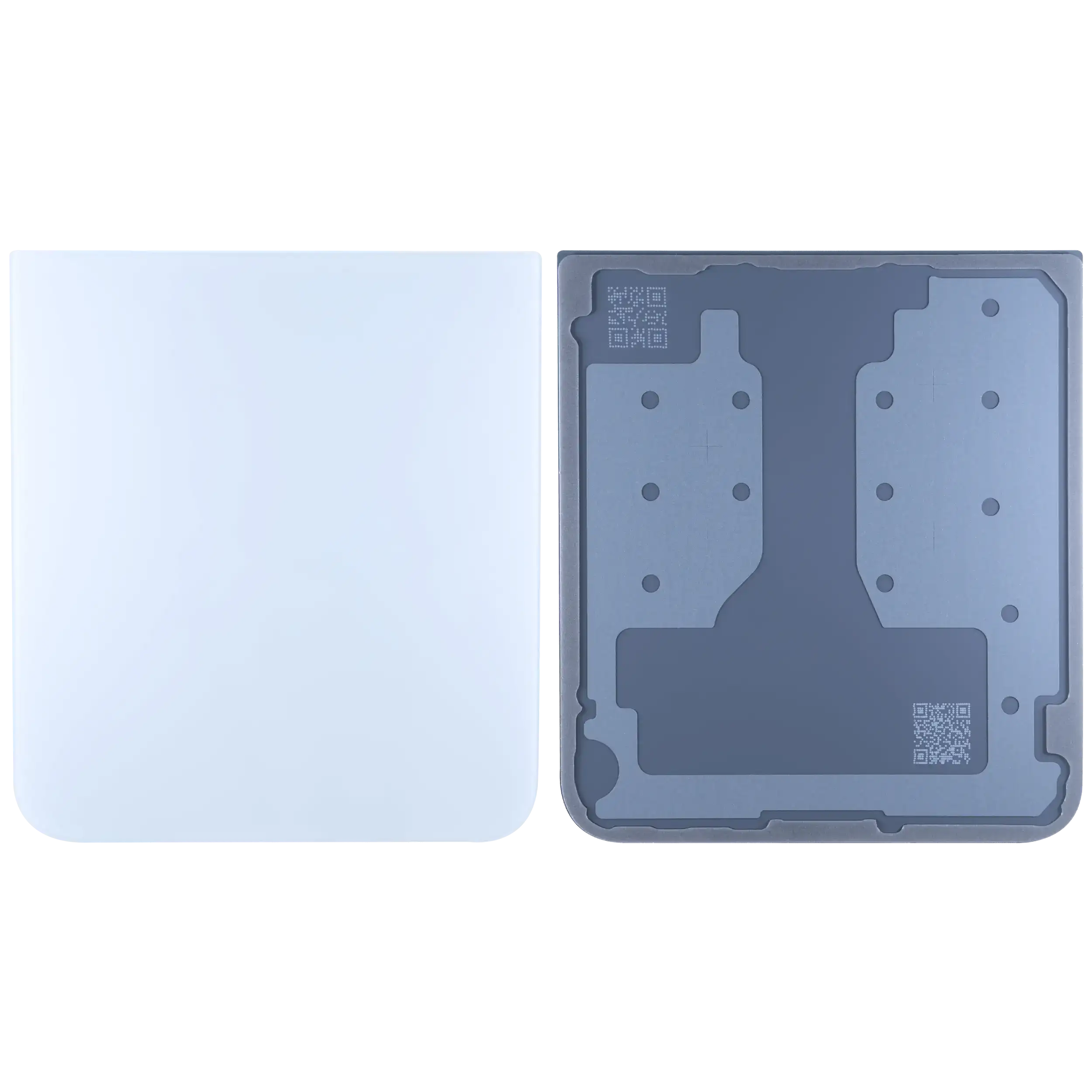 Bottom Rückdeckelglas für Samsung Galaxy Z Flip 7 FE 5G (Service Pack) (White (Weiß)) – Bild 2