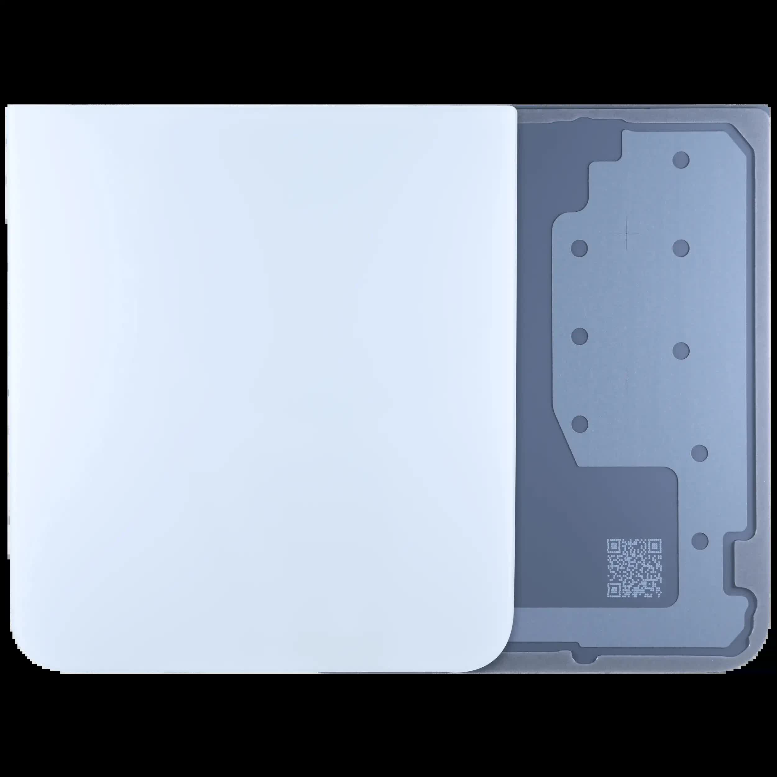 Bottom Rückdeckelglas für Samsung Galaxy Z Flip 7 FE 5G (Service Pack) (White (Weiß))