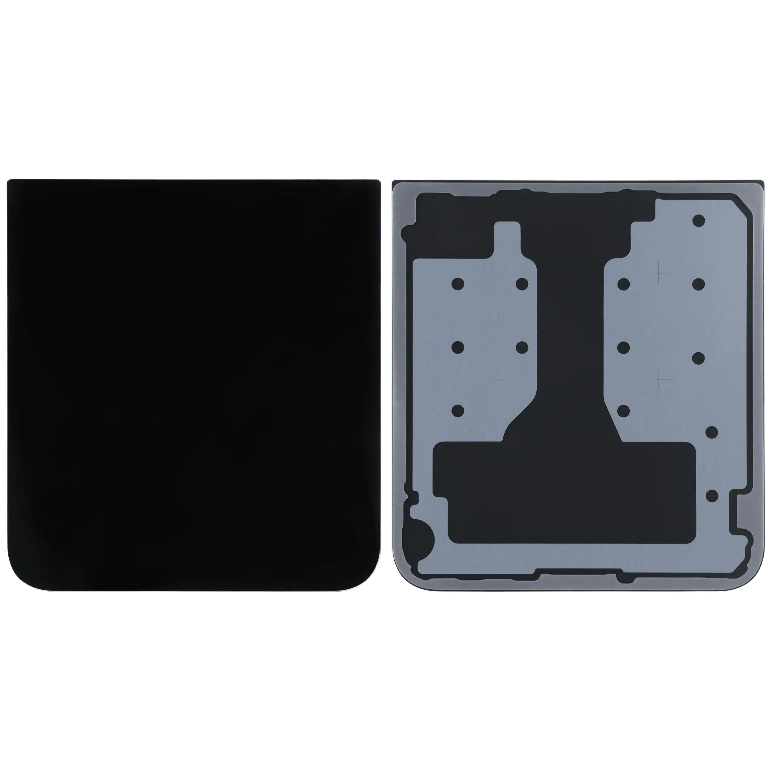 Bottom Rückdeckelglas für Samsung Galaxy Z Flip 7 FE 5G (Service Pack) (Black (Schwarz)) – Bild 2