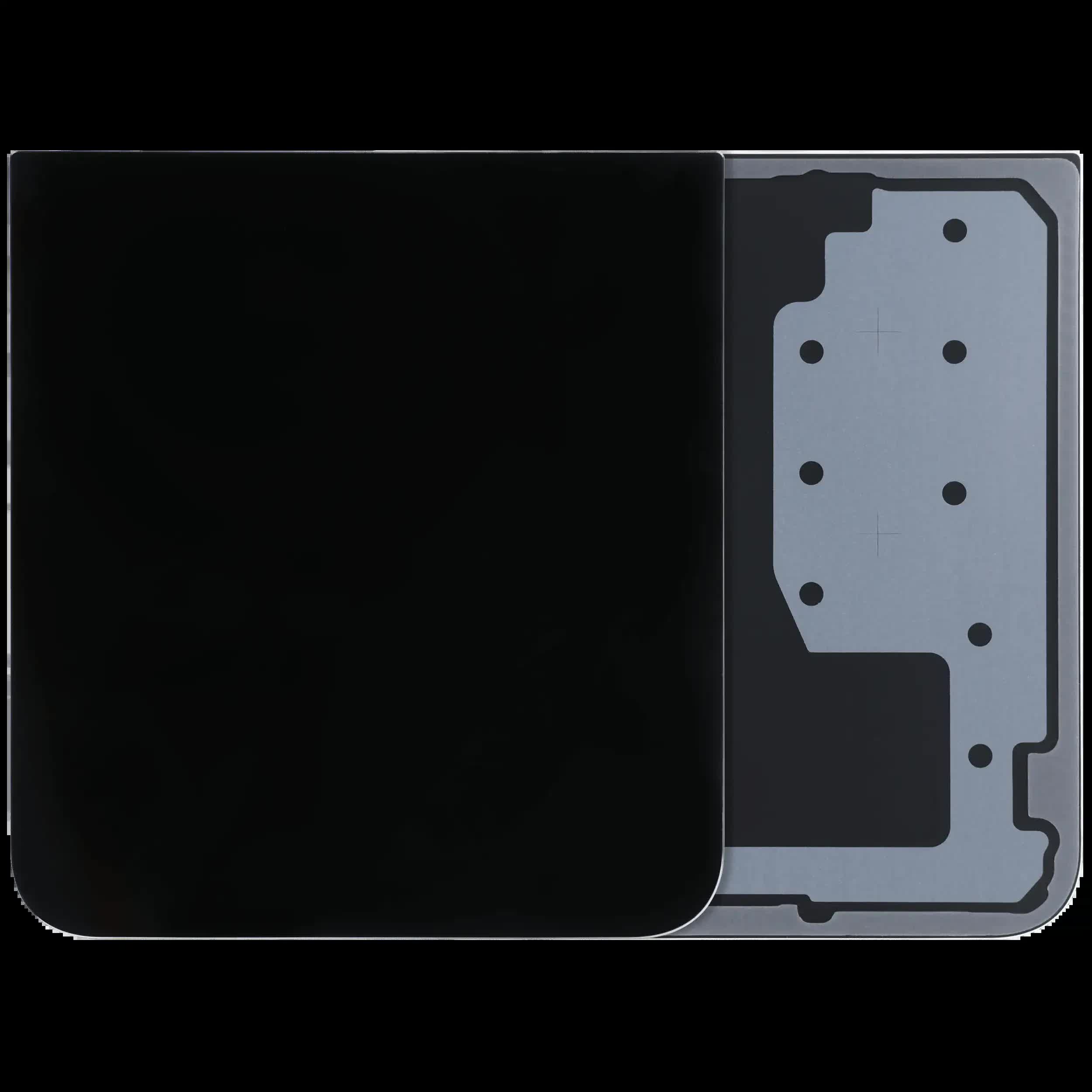 Bottom Rückdeckelglas für Samsung Galaxy Z Flip 7 FE 5G (Service Pack) (Black (Schwarz))