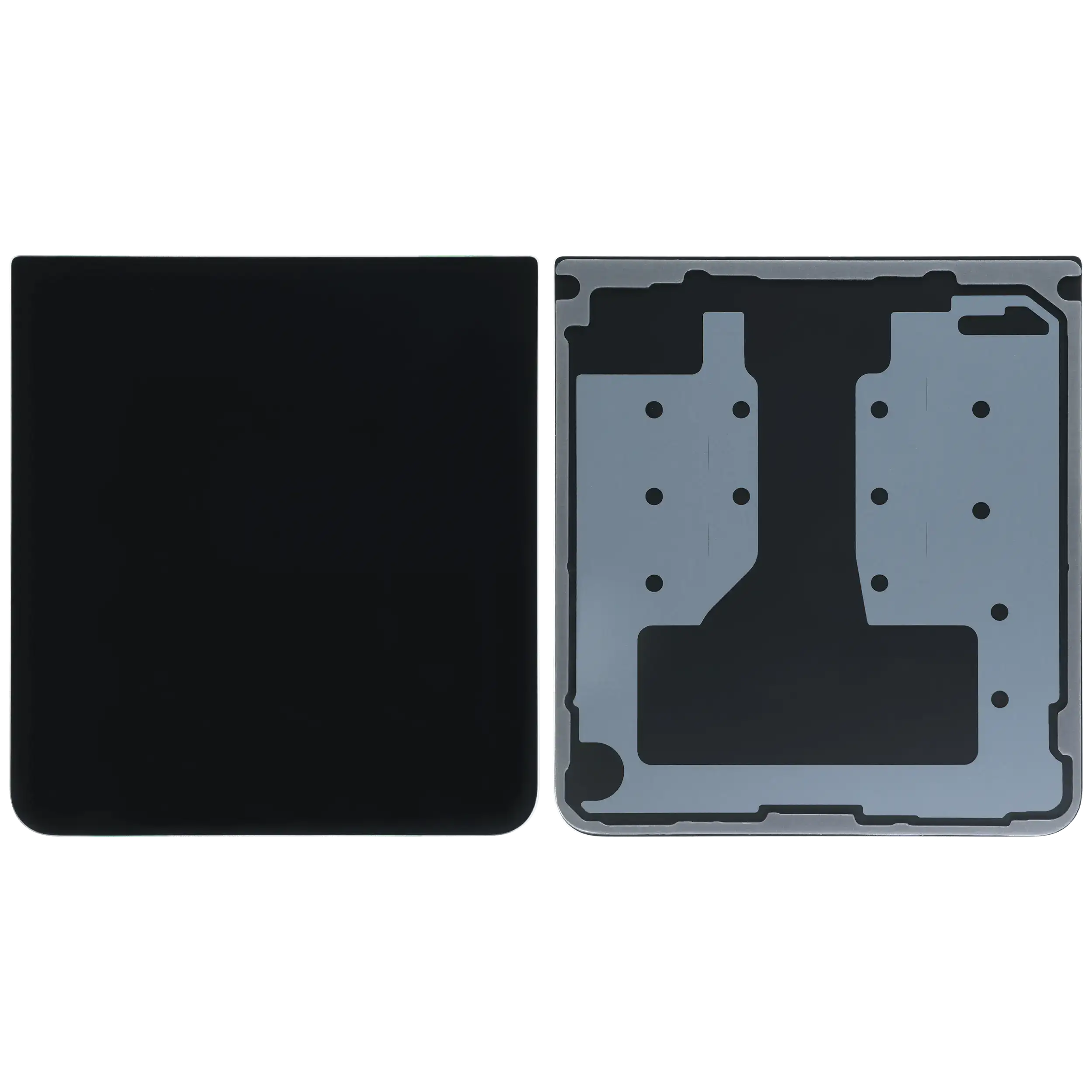 Bottom Rückdeckelglas für Samsung Galaxy Z Flip 7 5G (Service Pack) (Jet Black) – Bild 2