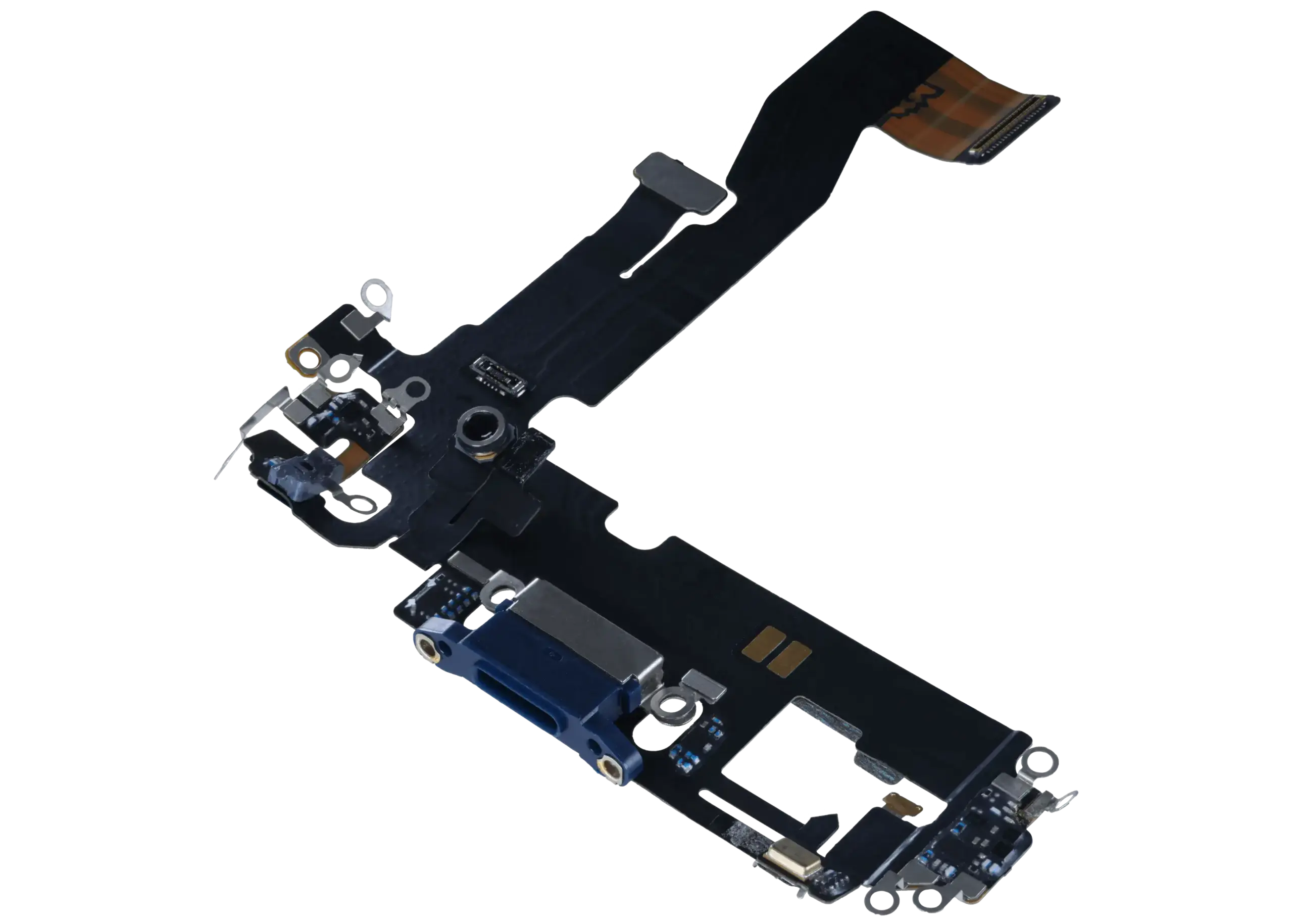Ladebuchse Flexkabel für iPhone 12 (ausgebautes Originalteil) (Blue (Blau)) – Bild 4