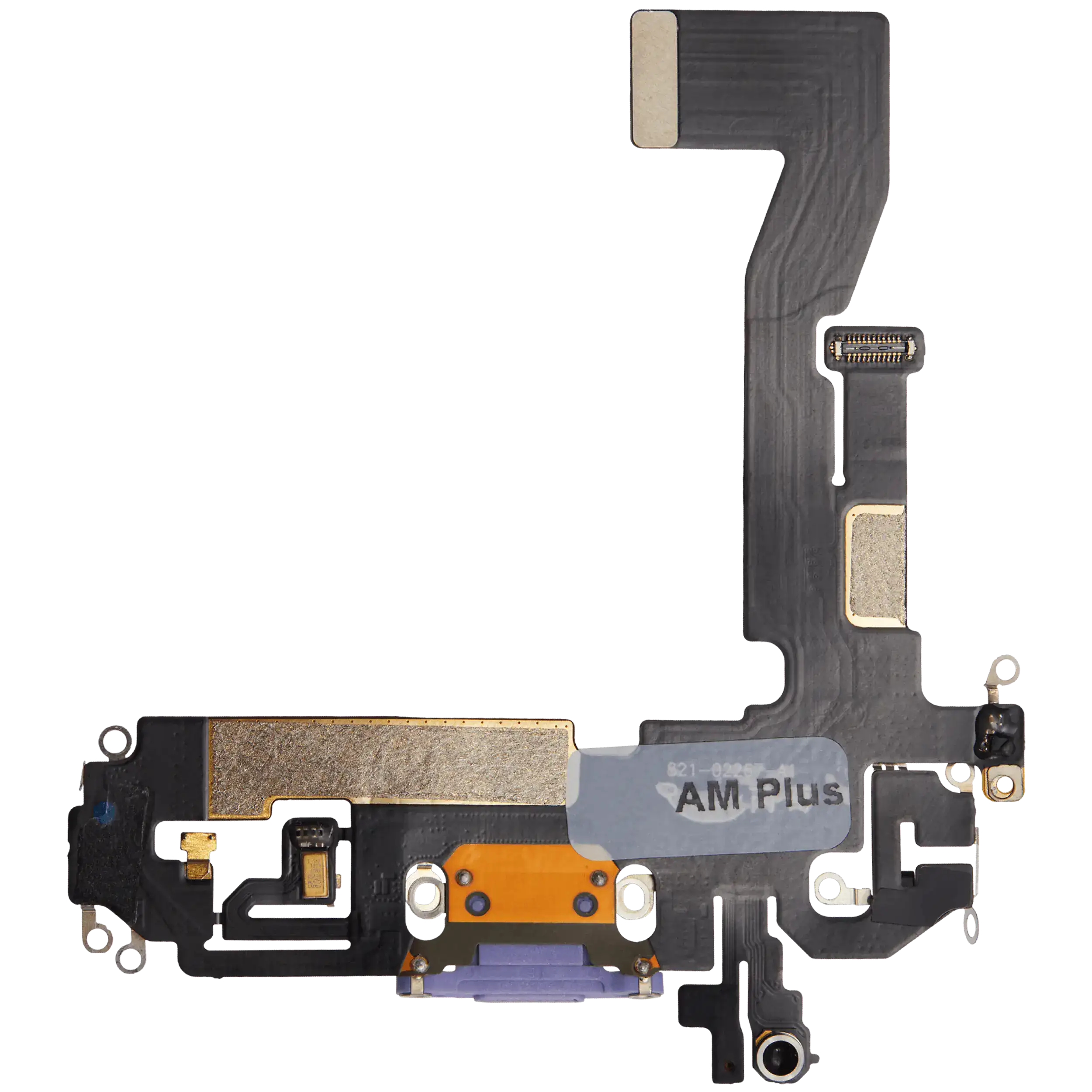 Ladebuchse Flexkabel für iPhone 12 (Aftermarket Plus) (Purple (Violett)) – Bild 3