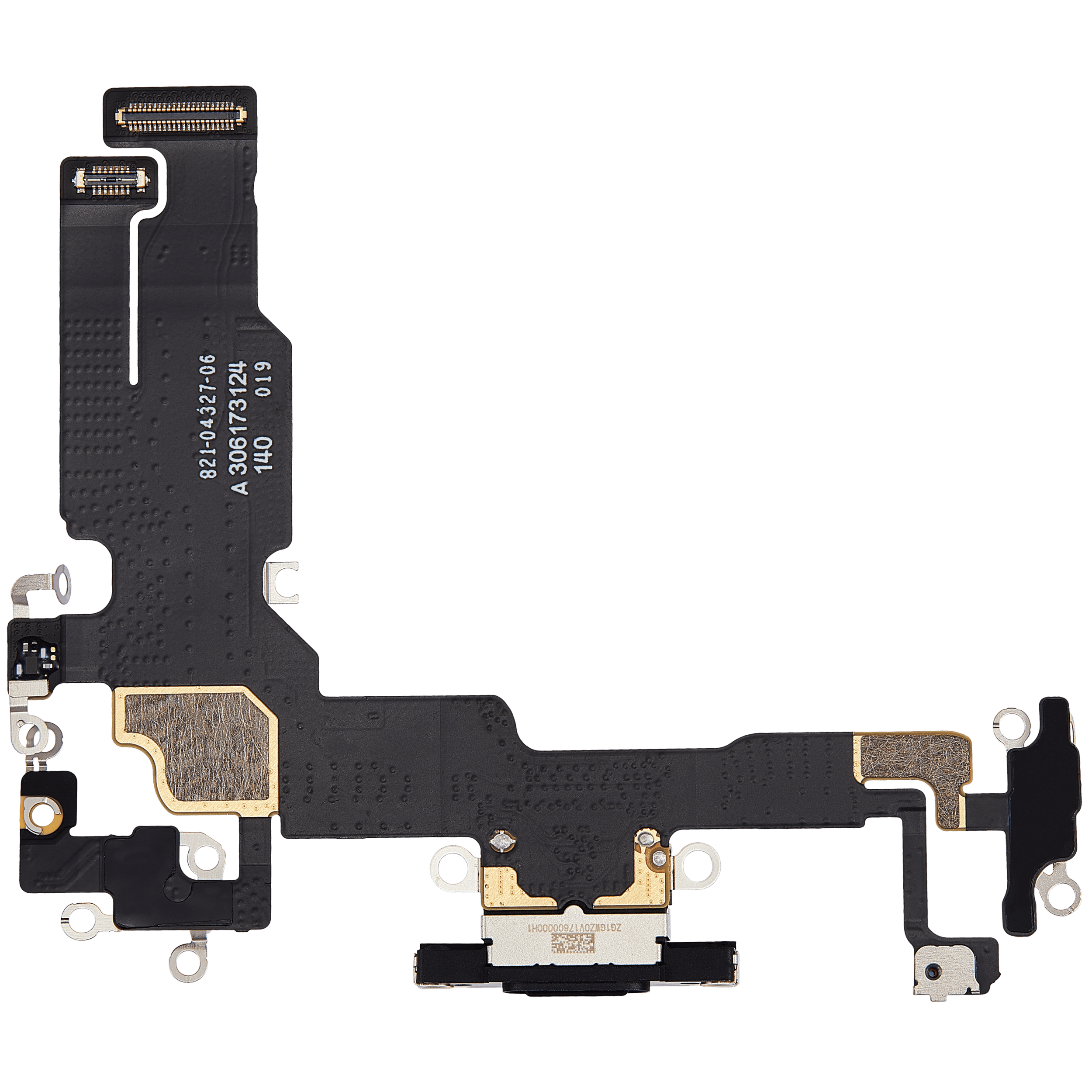 Ladebuchse Flexkabel für iPhone 15 (ausgebautes Originalteil) (Black (Schwarz)) – Bild 3