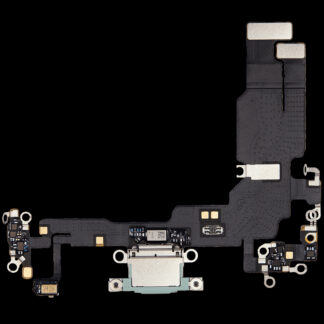 Ladebuchse Flexkabel für iPhone 15 (ausgebautes Originalteil) (Green (Grün))