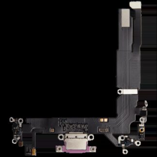 Ladebuchse Flexkabel für iPhone 16 (Aftermarket Plus) (Pink (Rosa))