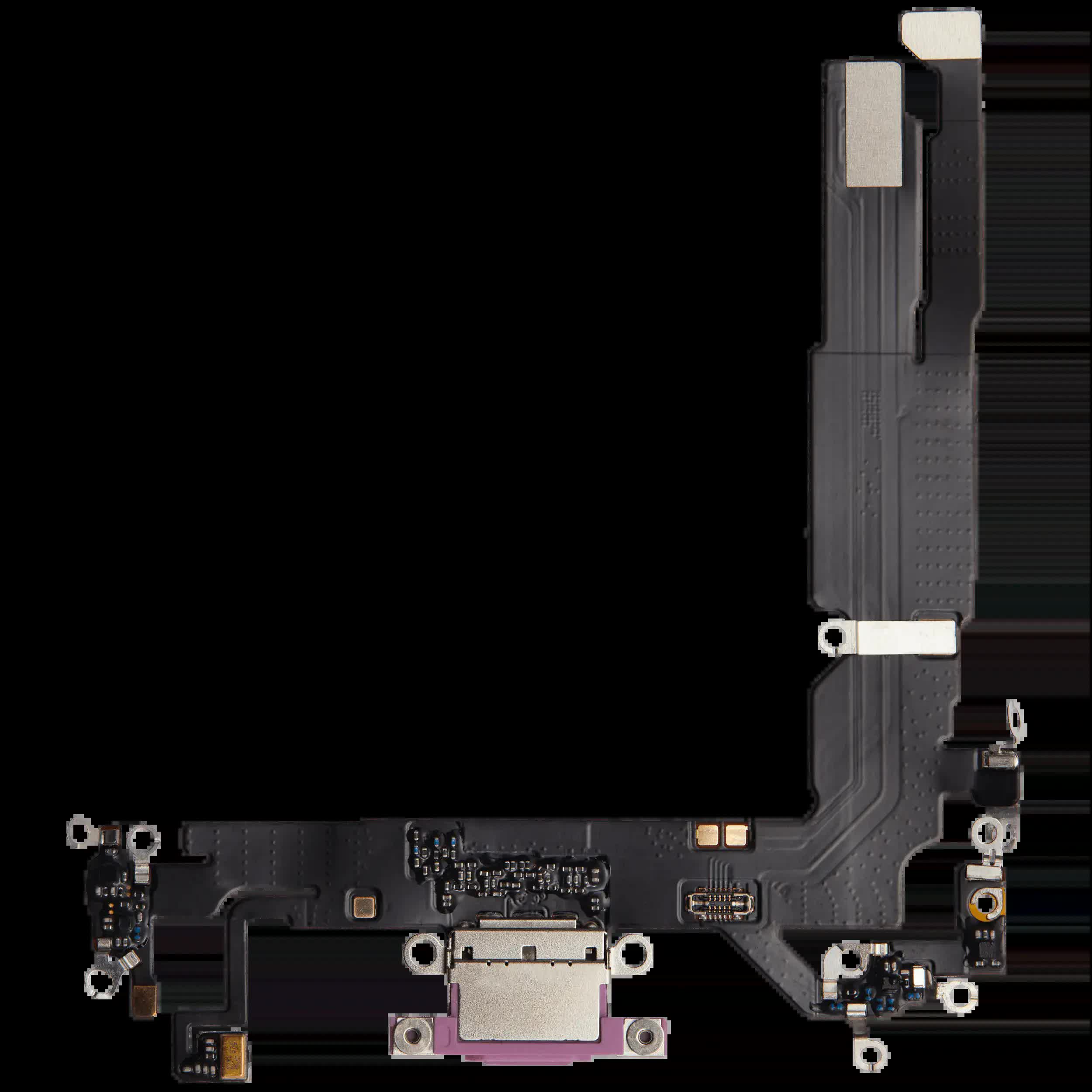 Ladebuchse Flexkabel für iPhone 16 (Aftermarket Plus) (Pink (Rosa))