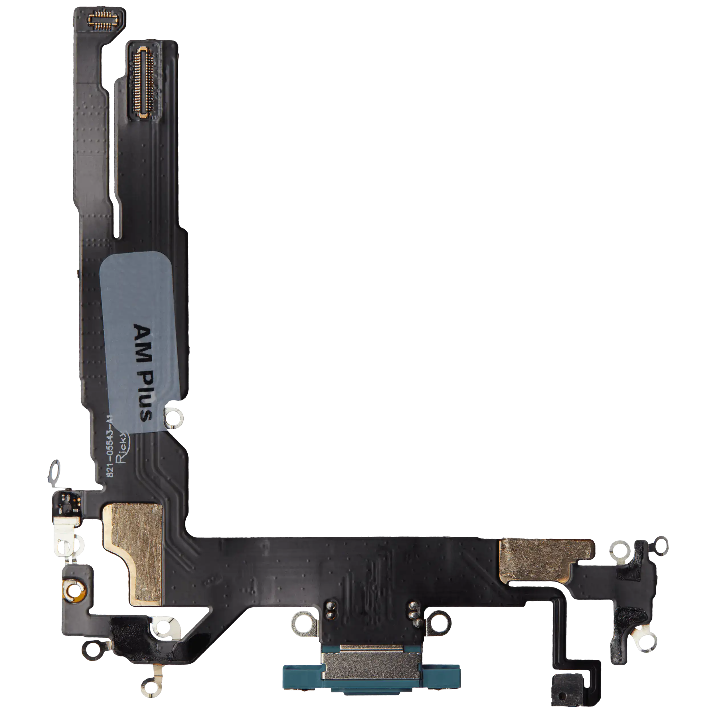 Ladebuchse Flexkabel für iPhone 16 (Aftermarket Plus) (Teal) – Bild 3