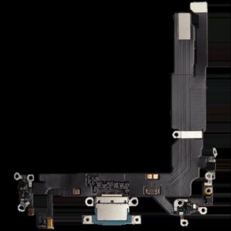 Ladebuchse Flexkabel für iPhone 16 (Aftermarket Plus) (Teal)