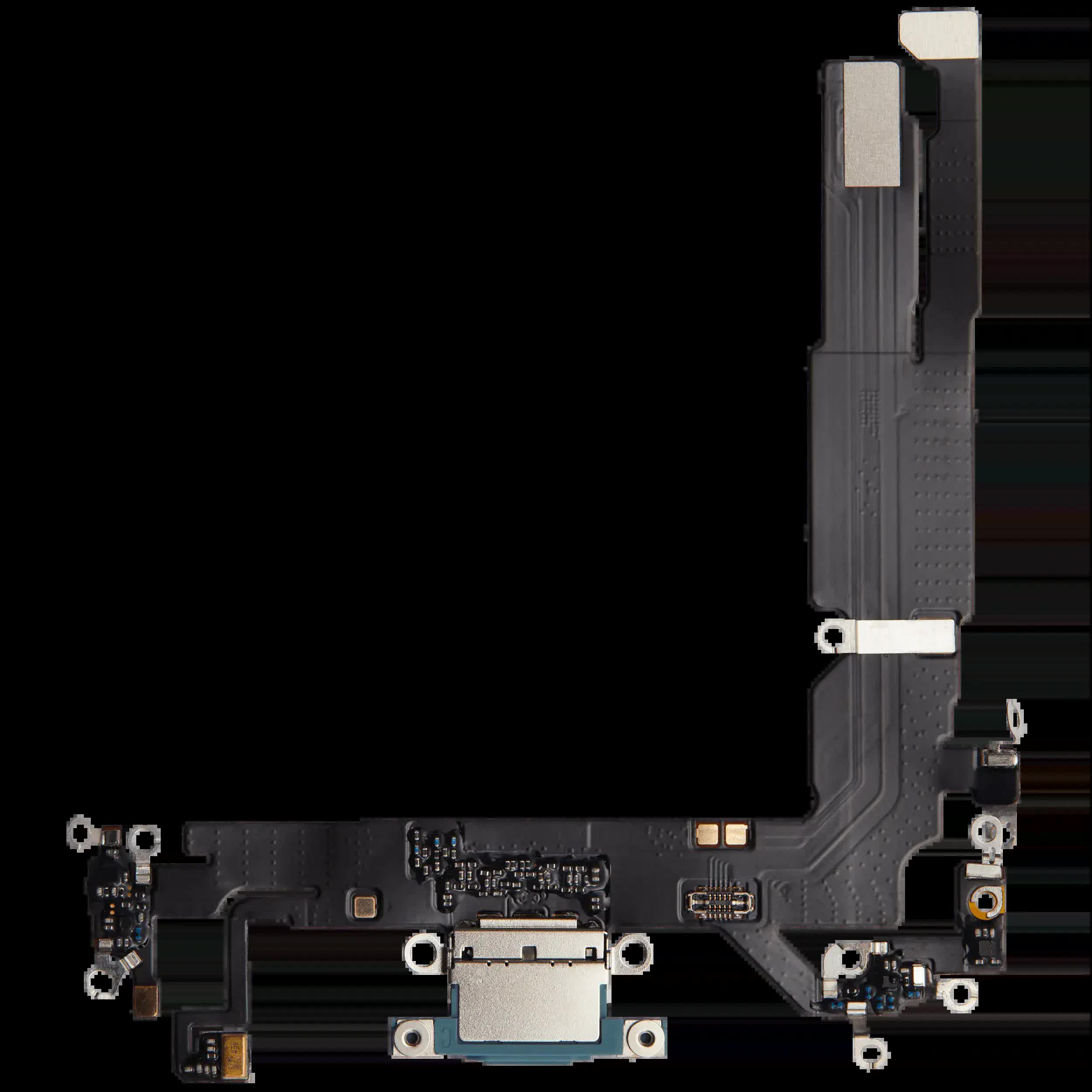Ladebuchse Flexkabel für iPhone 16 (Aftermarket Plus) (Teal)