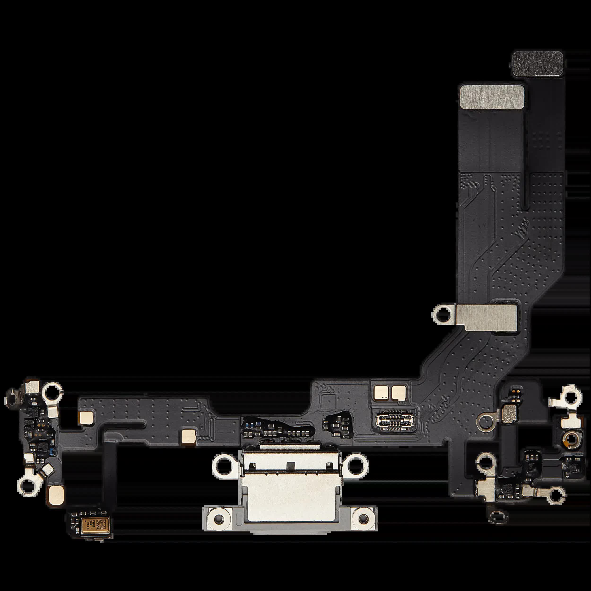 Ladebuchse Flexkabel für iPhone 16e / 17e (Aftermarket Plus) (White (Weiß))
