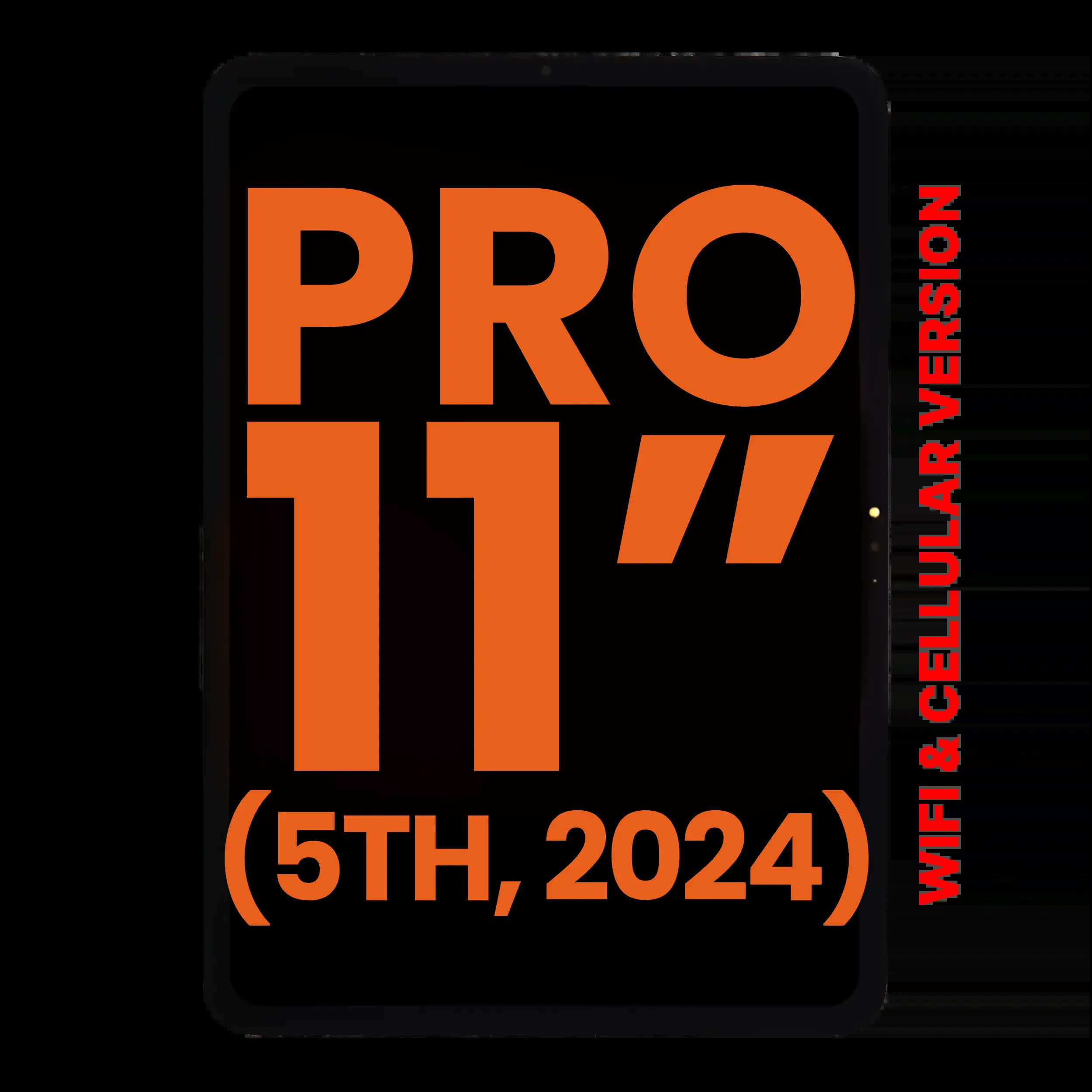 OLED Display mit Touchscreen-Digitizer für iPad Pro 11" 5th Gen (2024) (WFi & Cellular) (Blemish: Grade A) (Black (Schwarz))