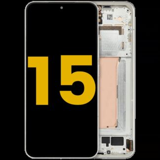 OLED Display mit Rahmen für Xiaomi 15 (professionell aufgearbeitet) (Green (Grün))