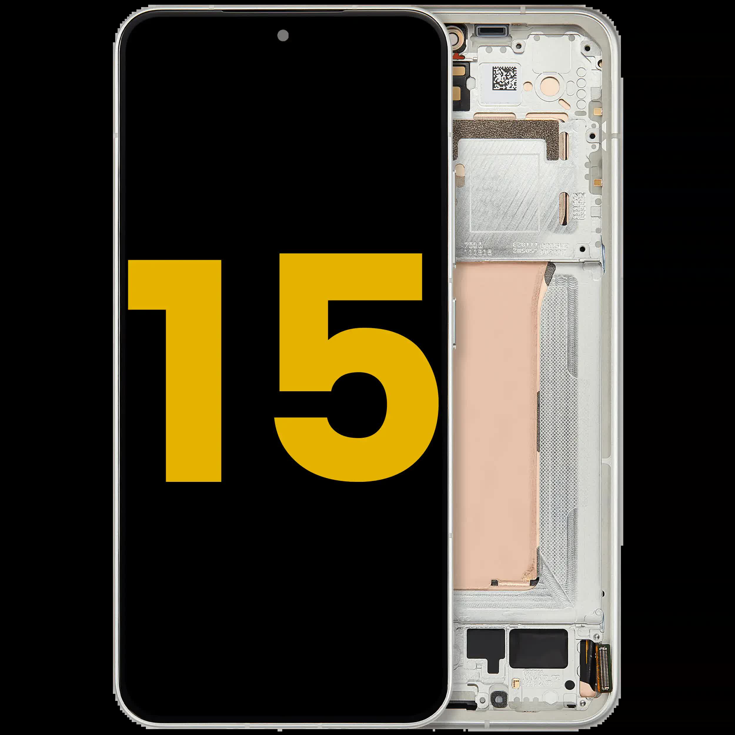 OLED Display mit Rahmen für Xiaomi 15 (professionell aufgearbeitet) (Green (Grün))