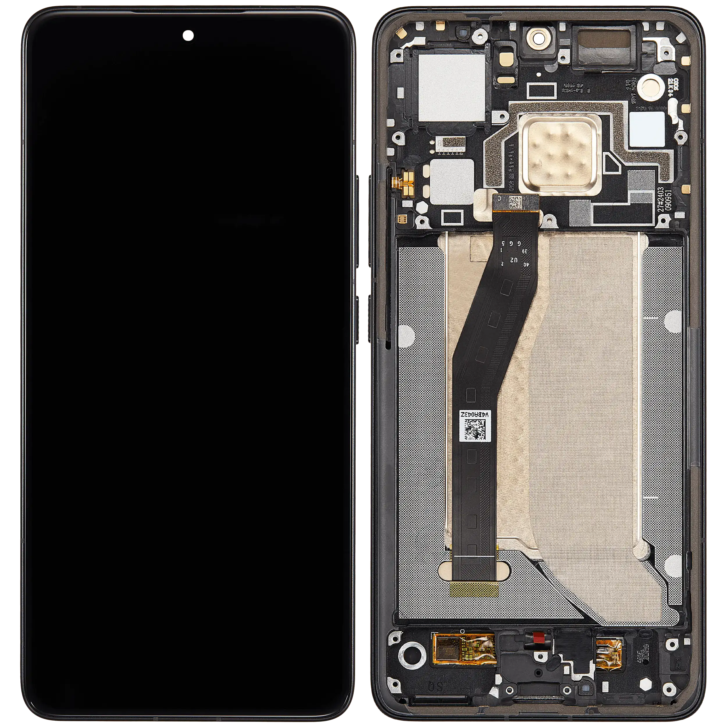 OLED Display mit Rahmen für Xiaomi 14T Pro / Redmi K70 Ultra (professionell aufgearbeitet) (Titan Black) – Bild 2